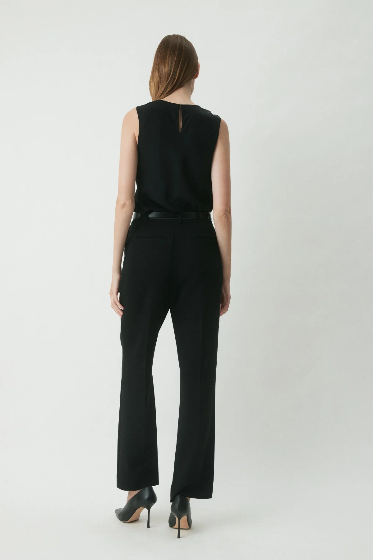 Ainsley Silk Camisole - Black - Image 4