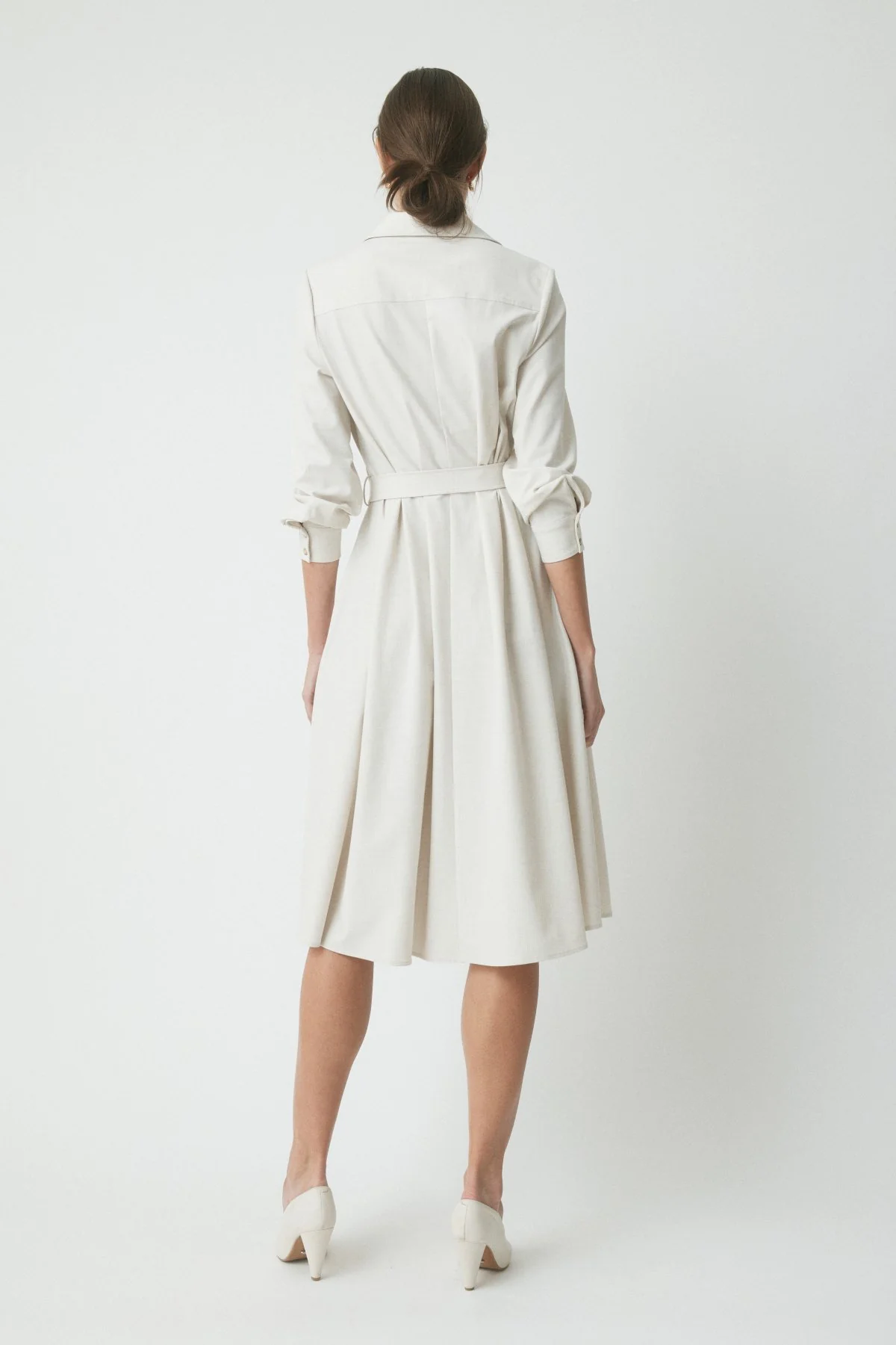 Alex Shirt Dress - Ecru - Image 4