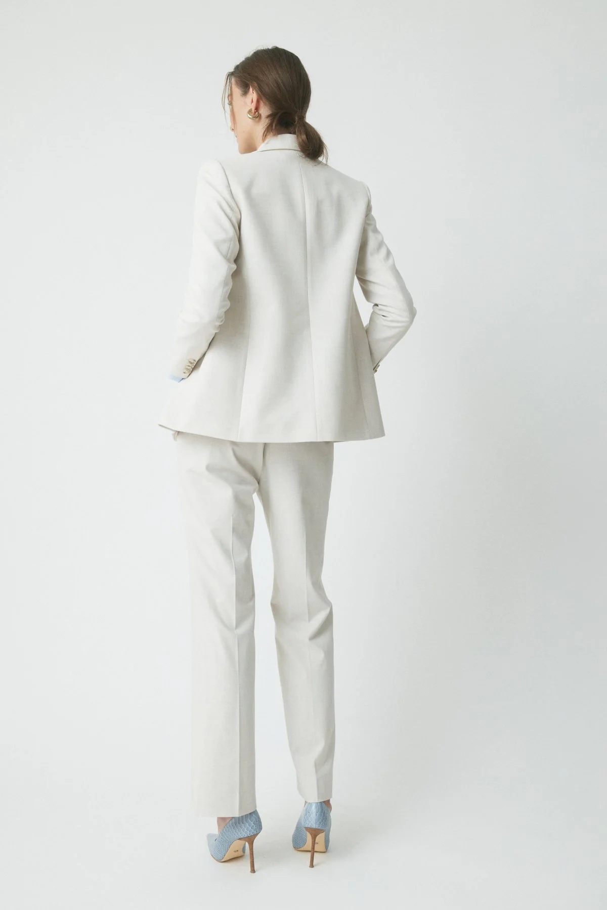 Alex Suit Jacket - Ecru - Image 4