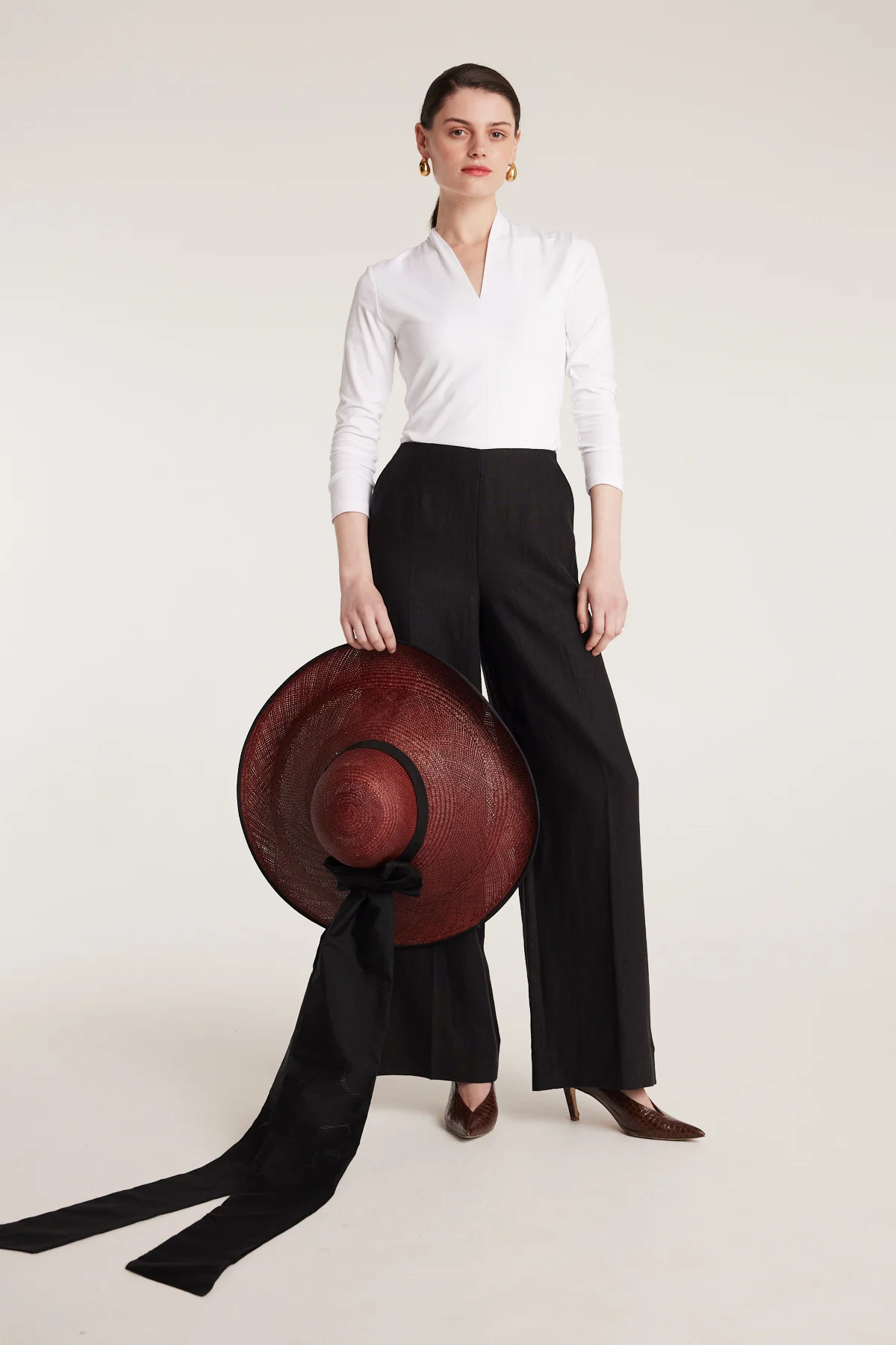 Amalie Jersey Top - White - Image 4