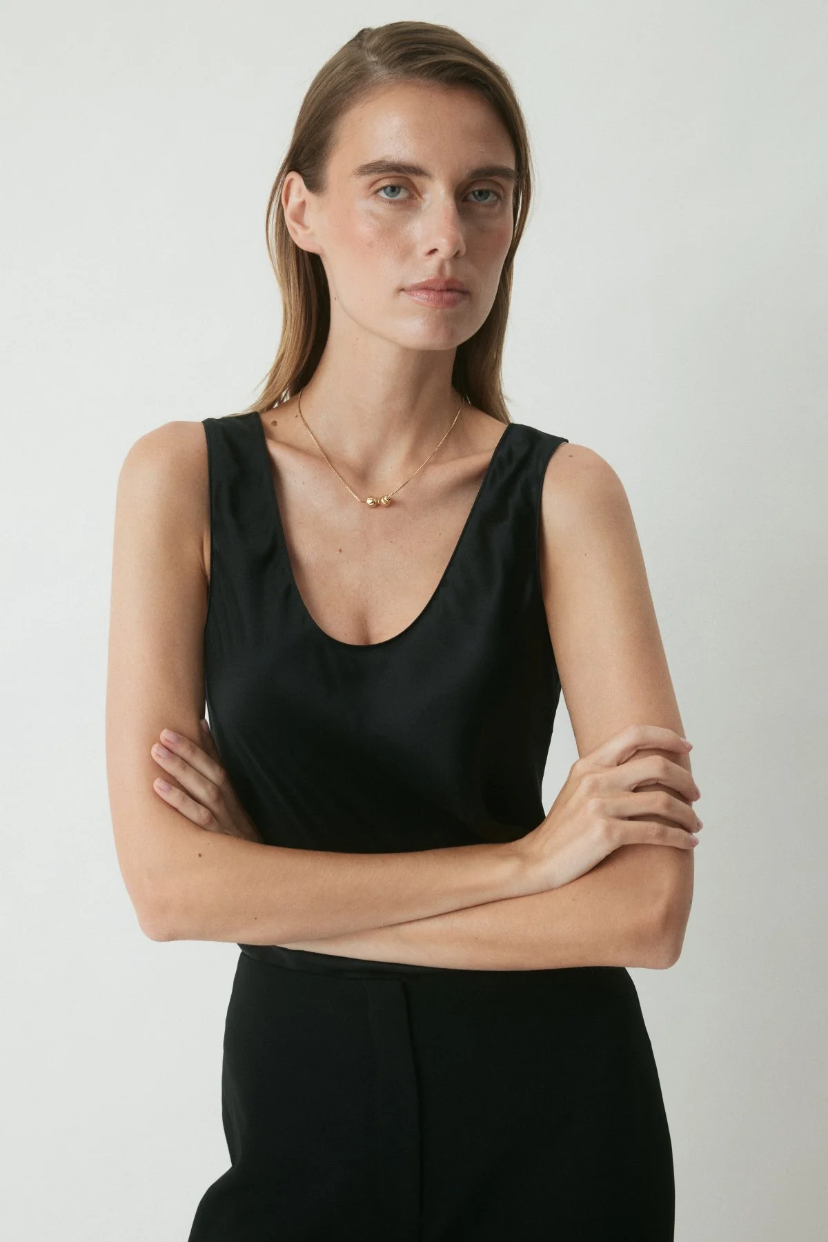 Arlowe Silk Camisole - Black - Image 5