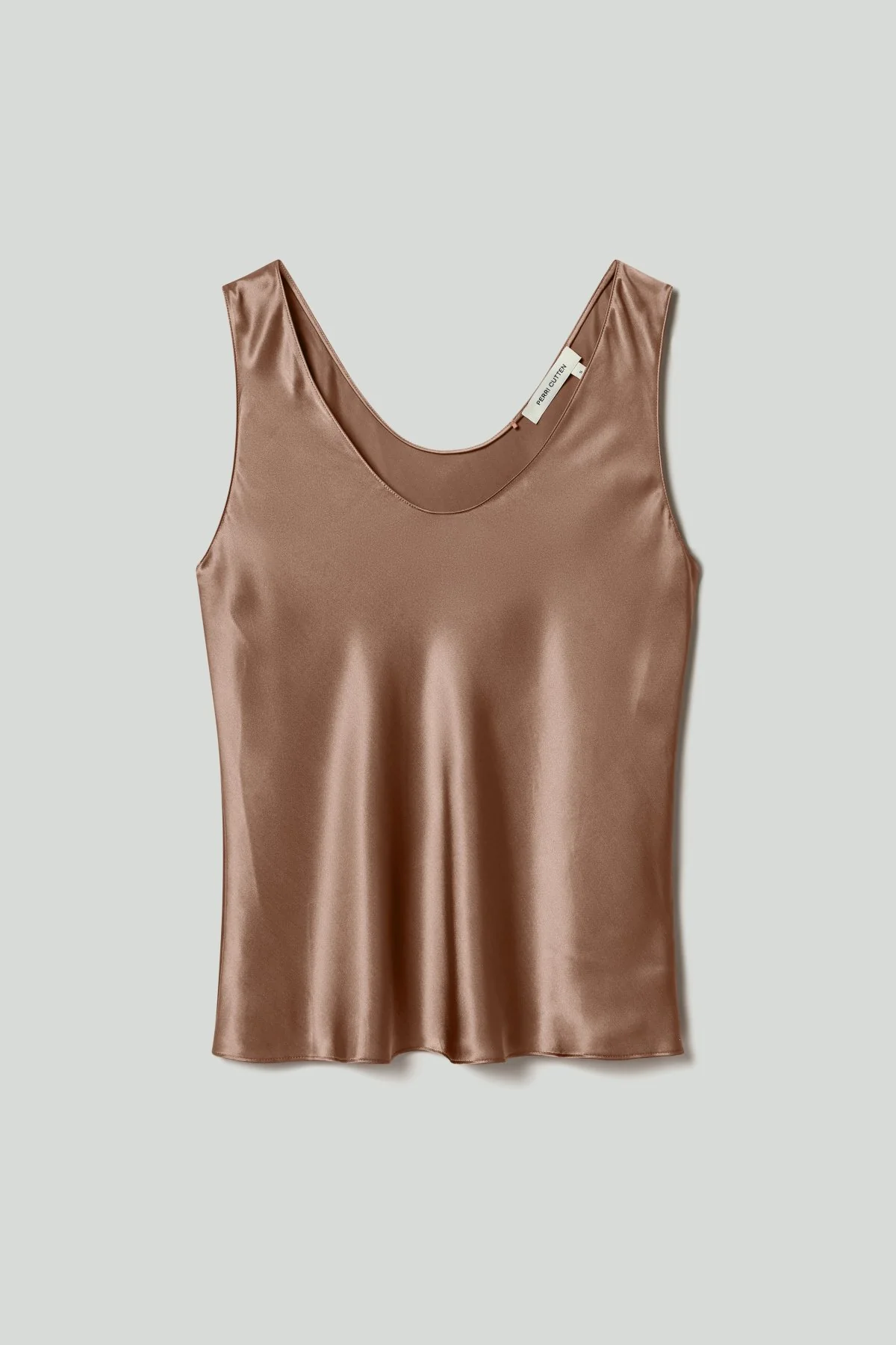 Arlowe Silk Camisole - Chestnut - Image 6