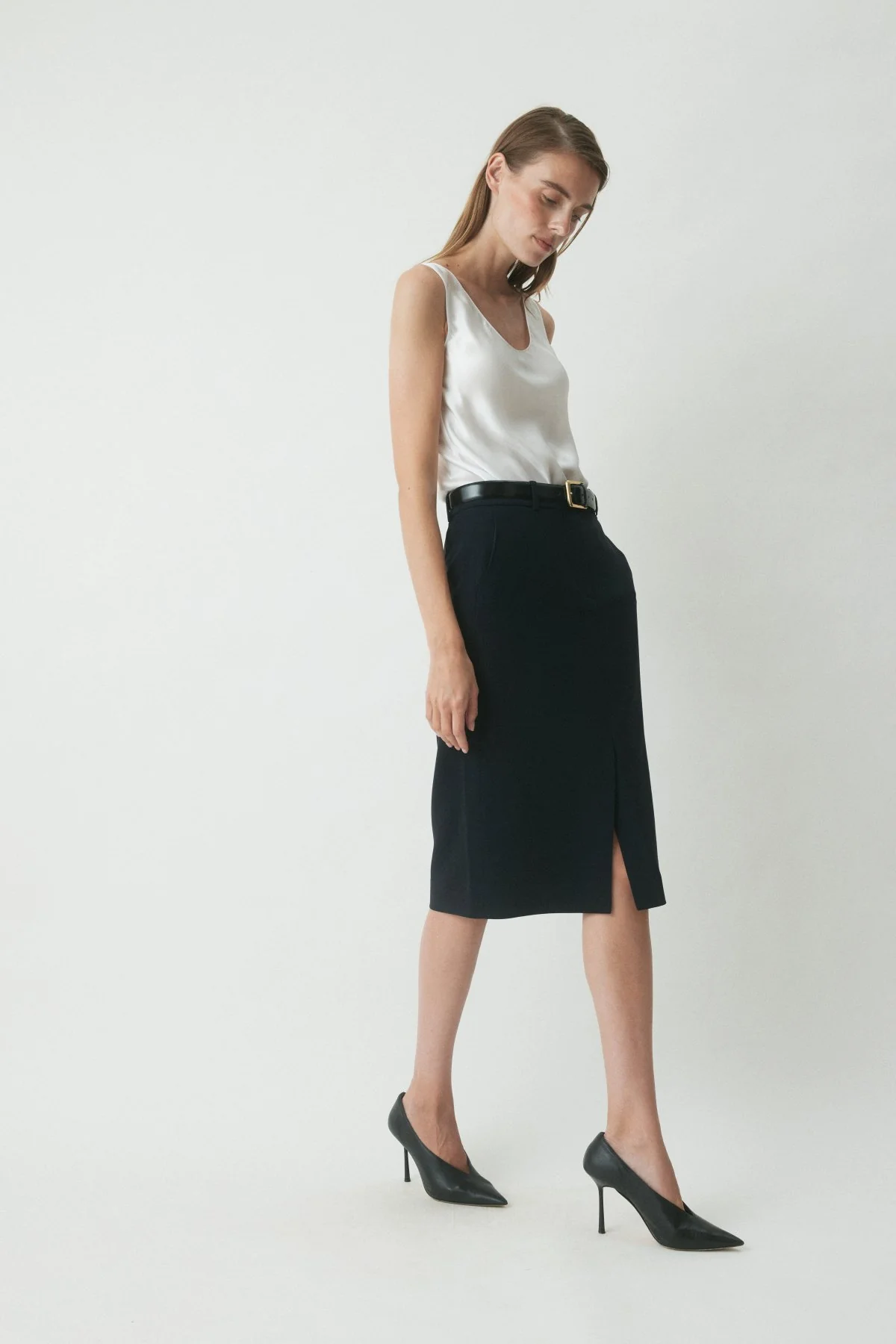 Arlowe Silk Camisole - Ivory - Image 3