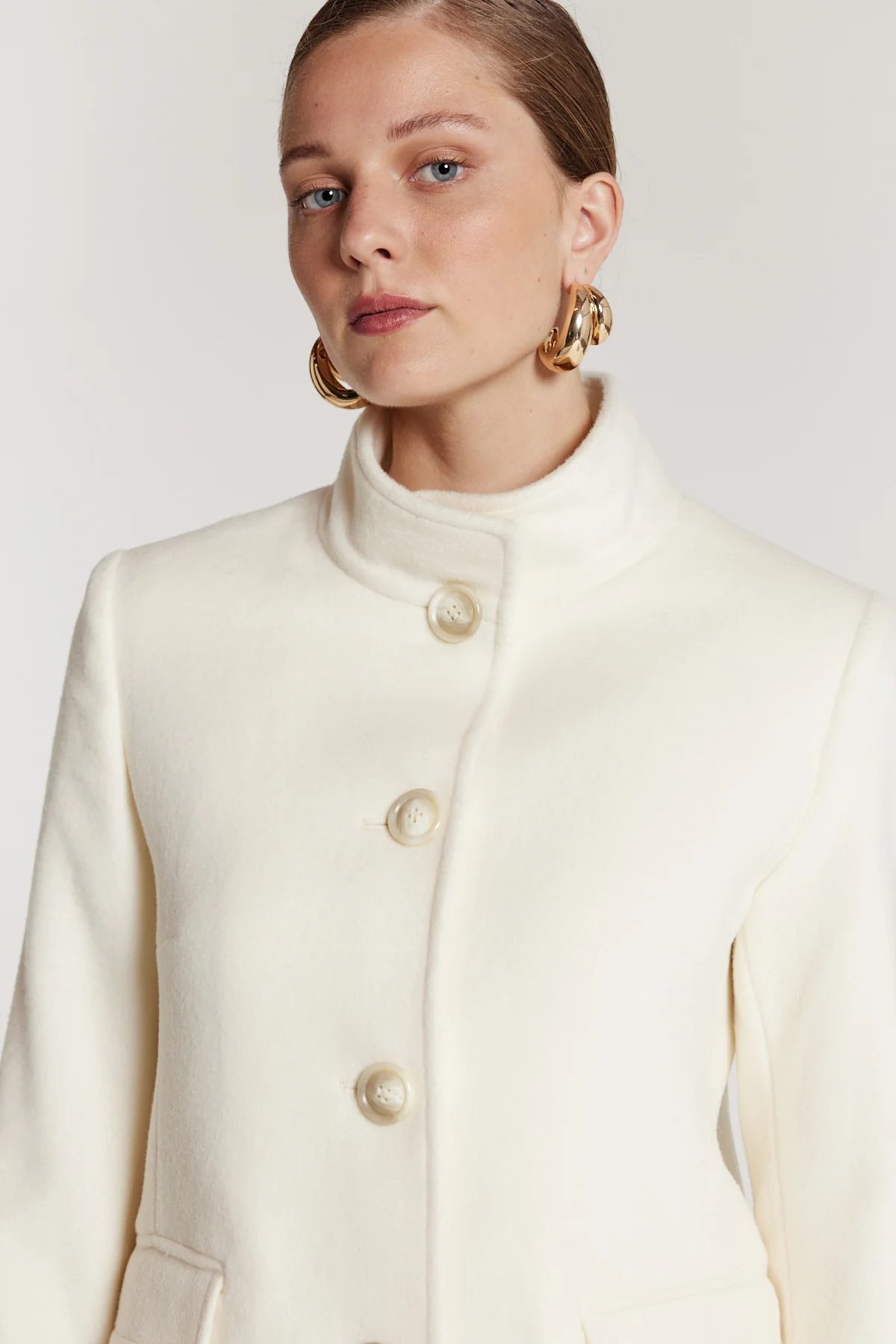 Aspen Wool Coat - Winter White - Image 6