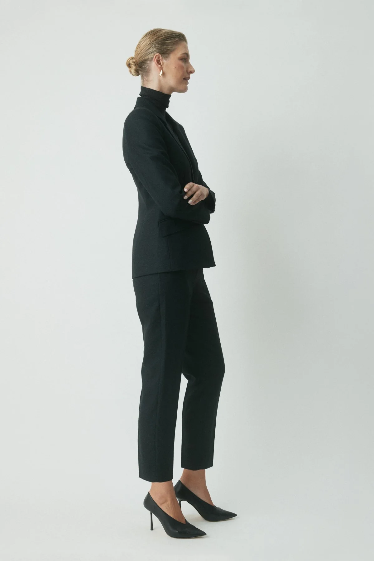 Asta Wool Suit Jacket - Moss Check - Image 3
