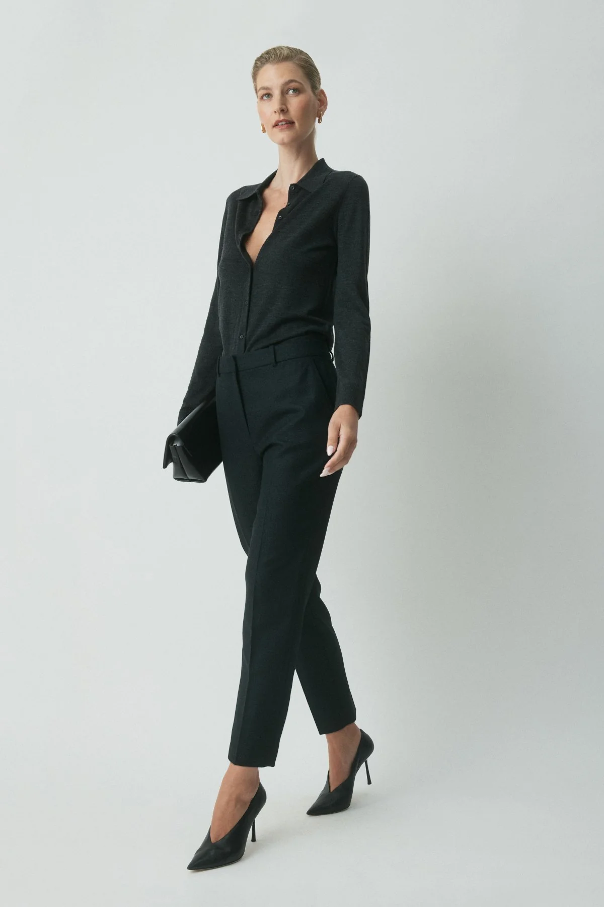 Asta Wool Suit Pant - Moss Check - Image 3