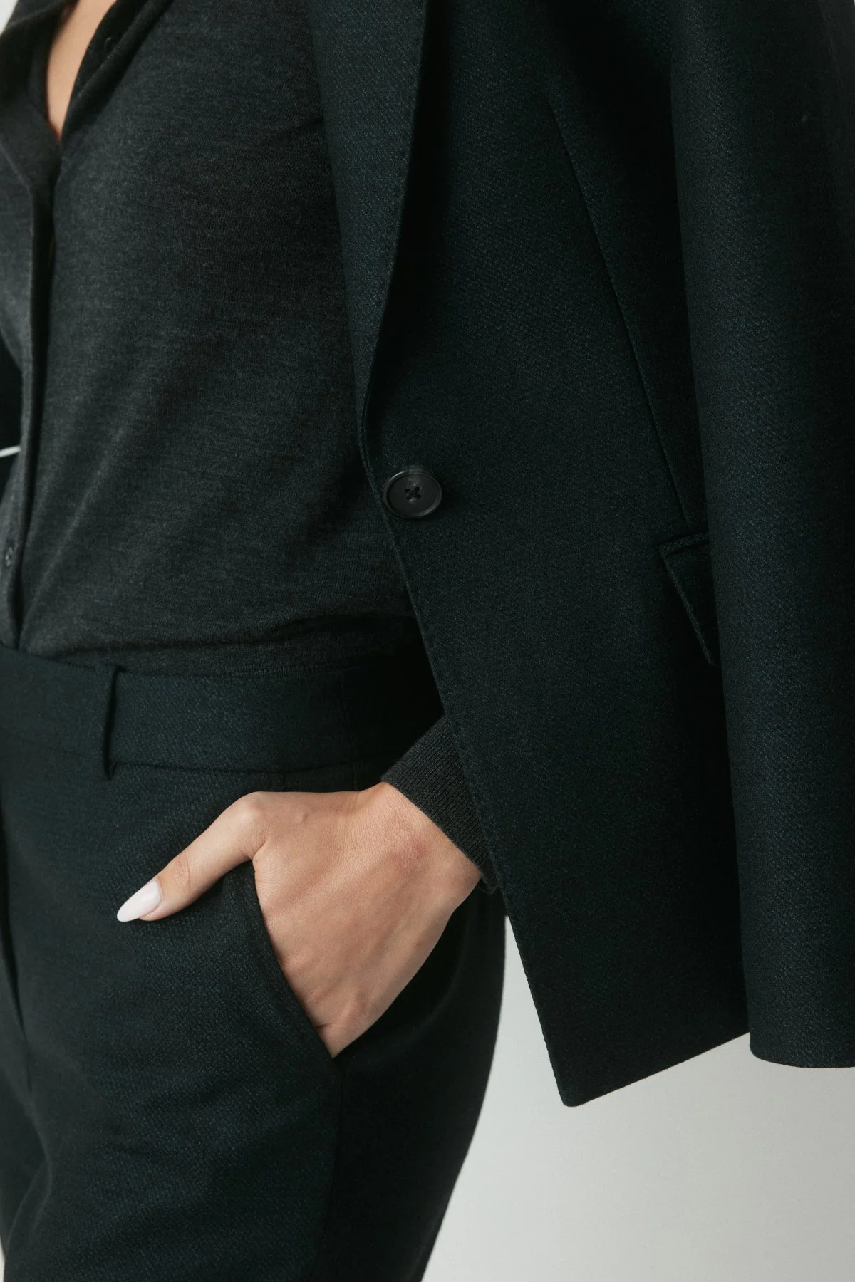 Asta Wool Suit Pant - Moss Check - Image 5