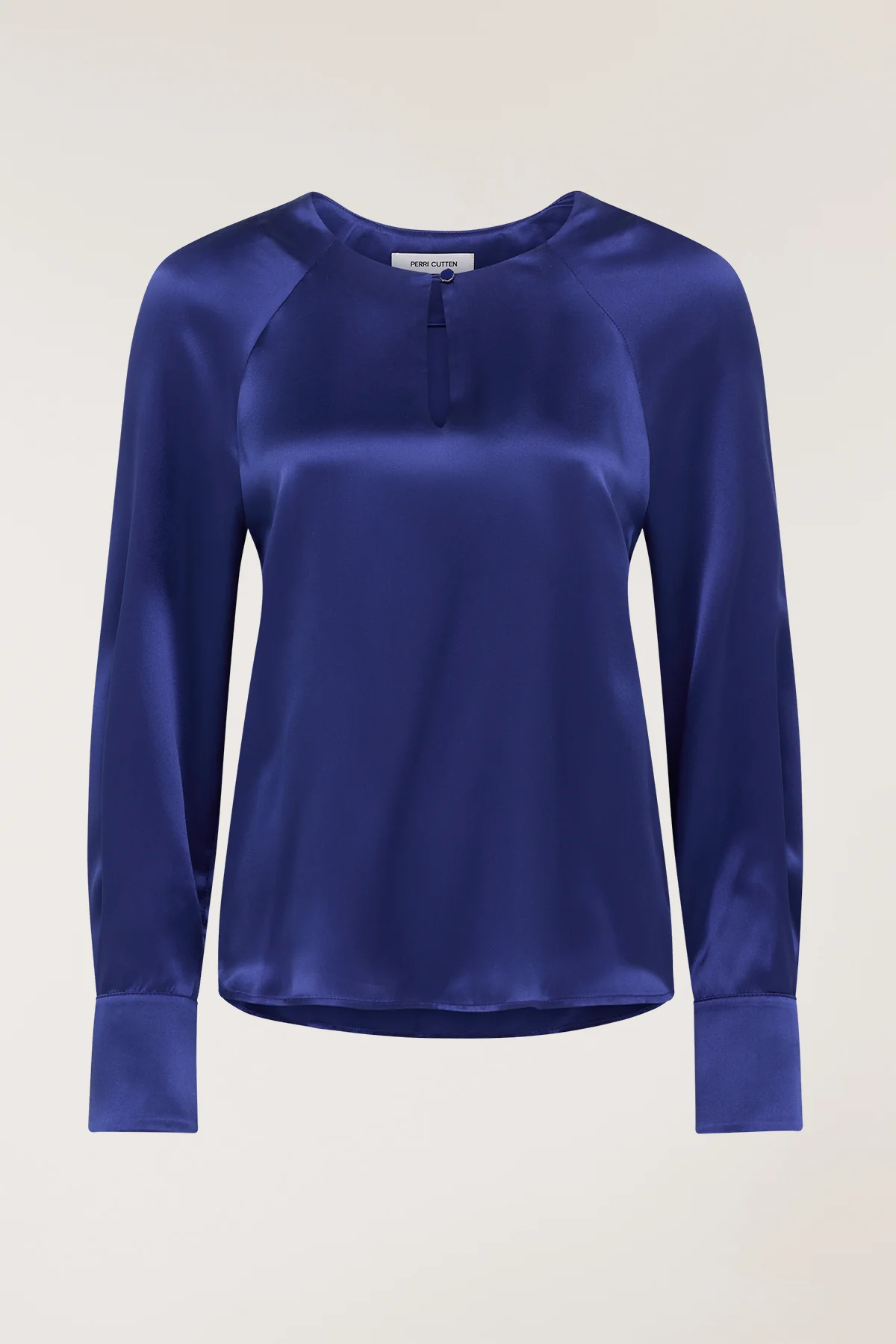 Belle Silk Top - Blue - Image 3