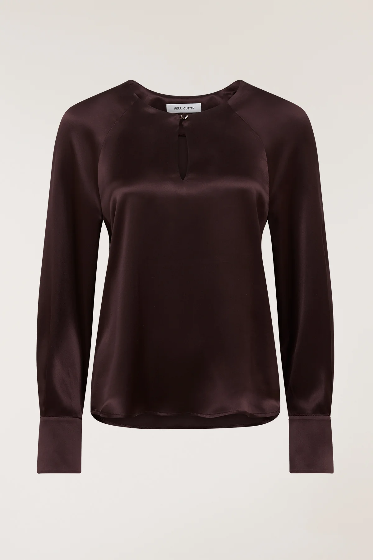 Belle Silk Top - Merlot - Image 3