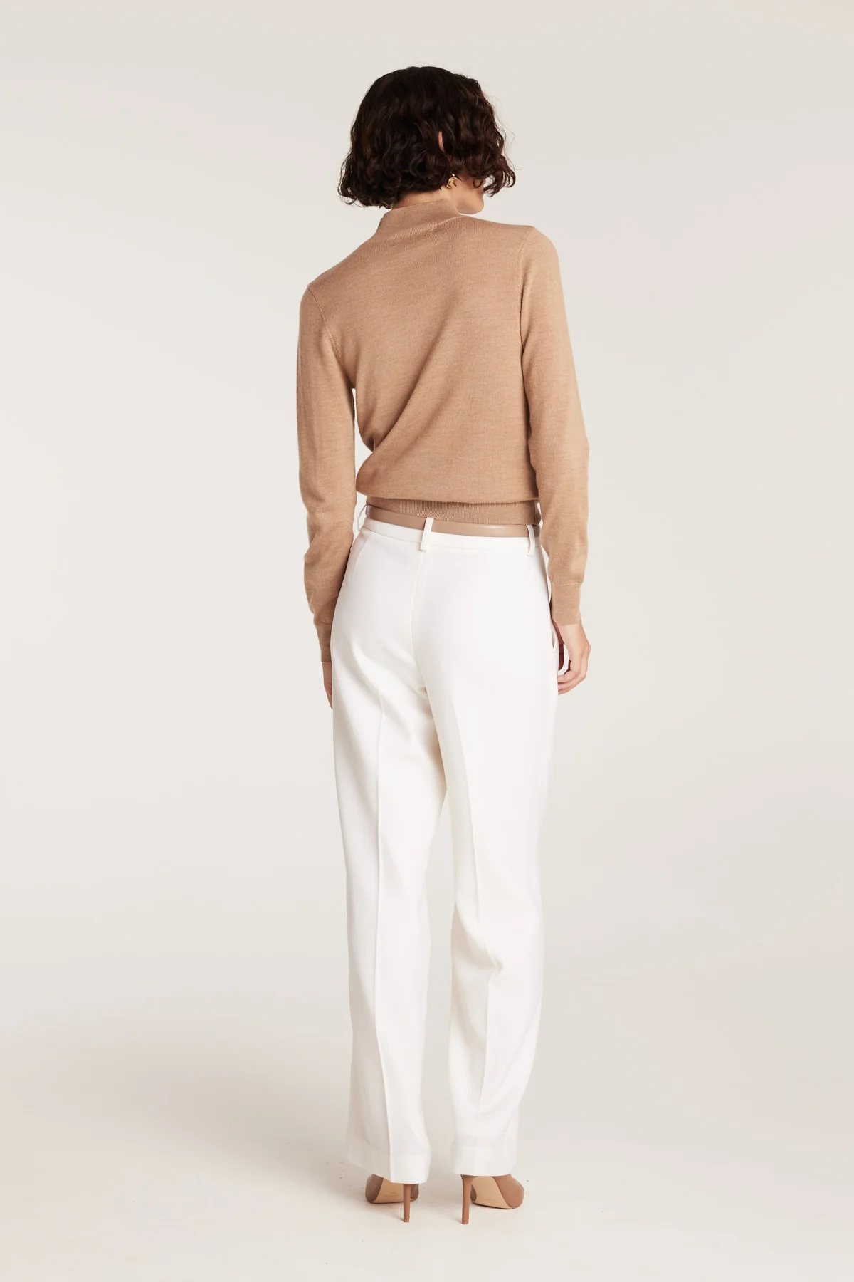 Merino Wool Jumper - Biscuit - Image 5