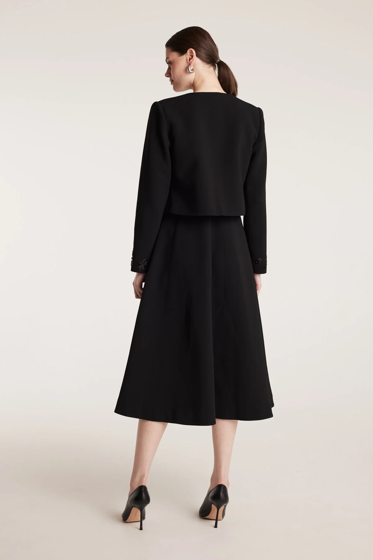 Embellished Jacket - Black - Image 4
