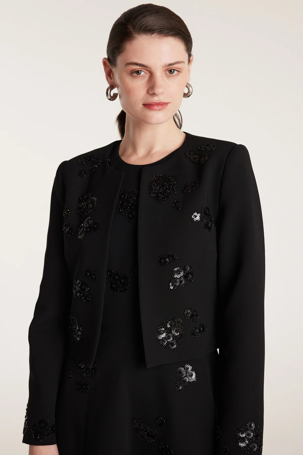 Embellished Jacket - Black - Image 5