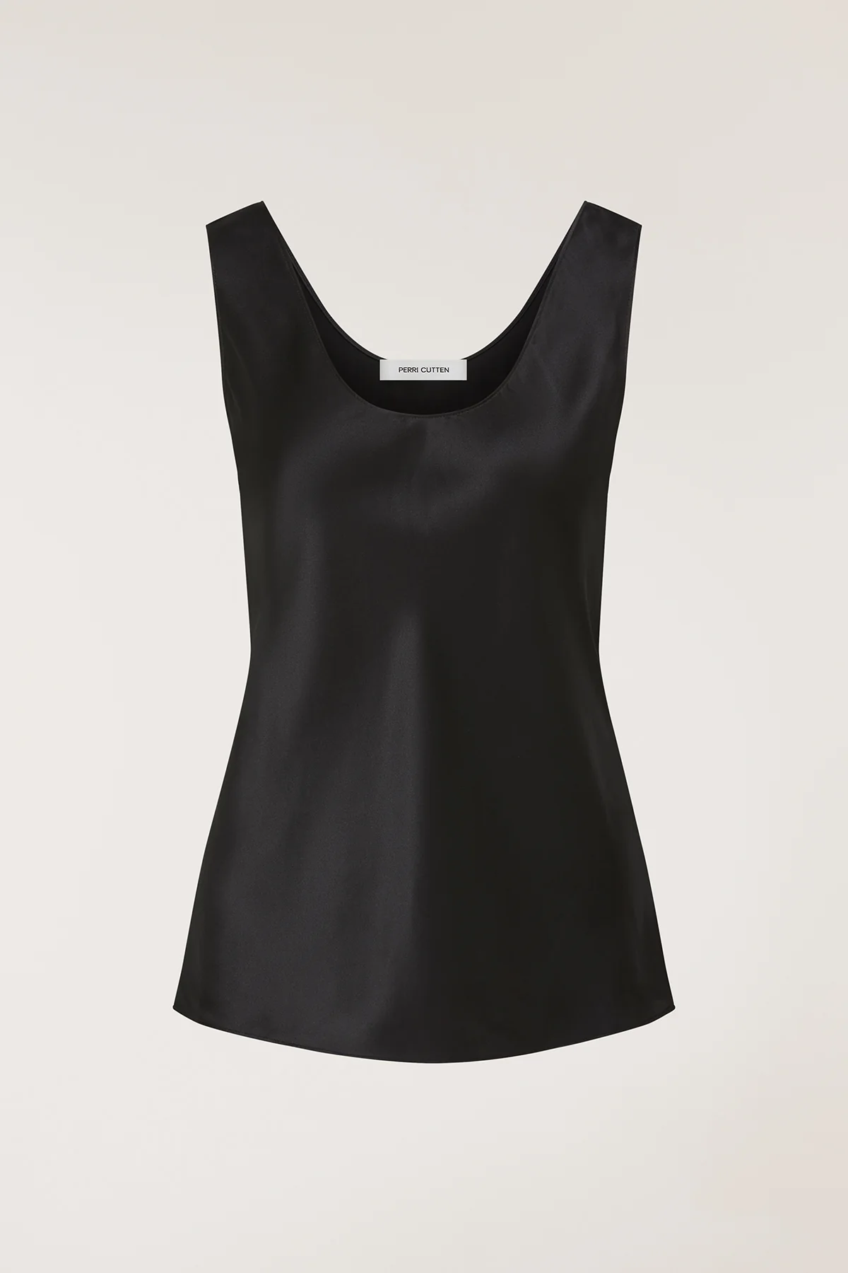 Silk Bias Singlet - Black - Image 6