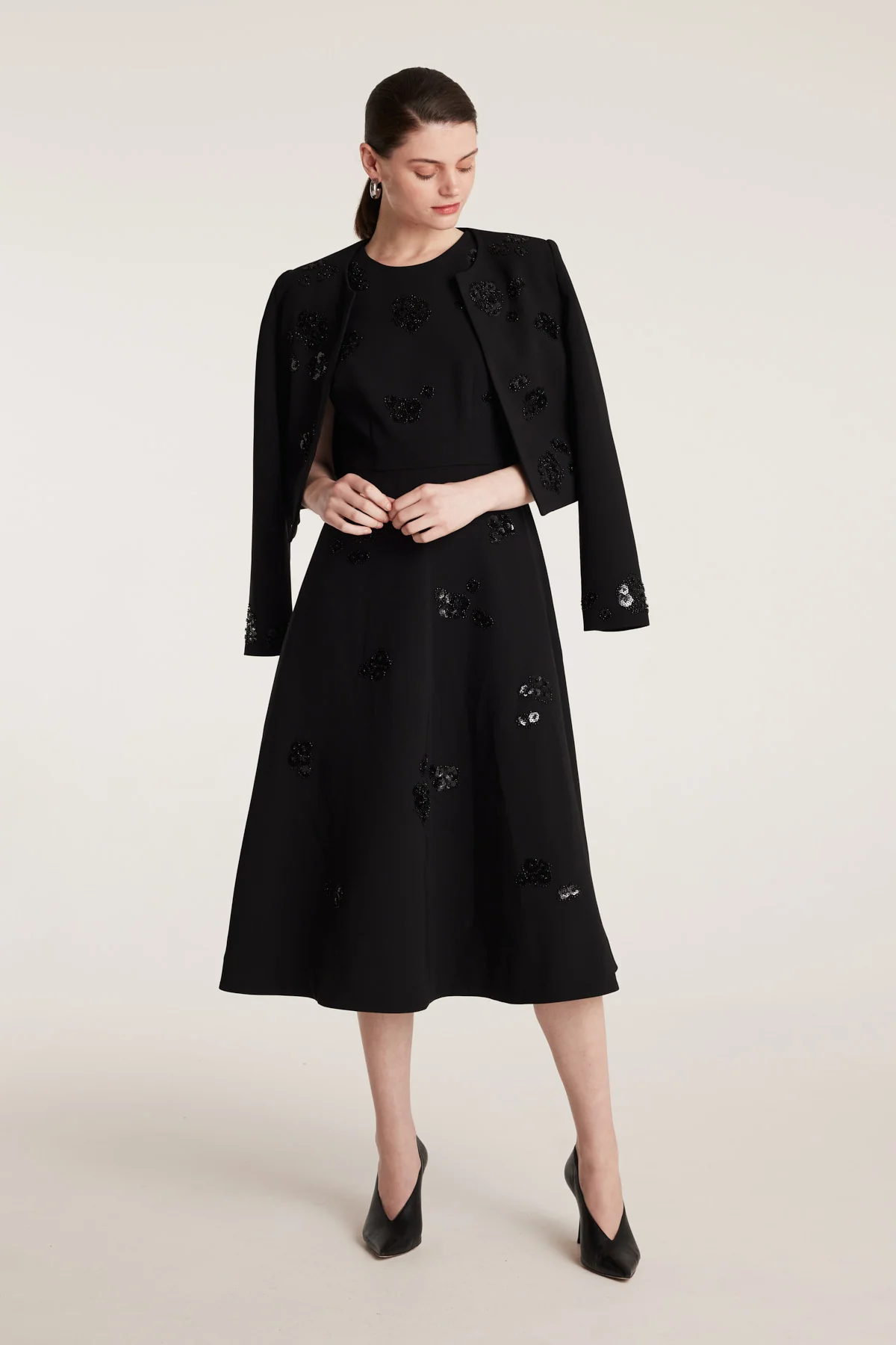 Embellished Dress - Black - Image 5