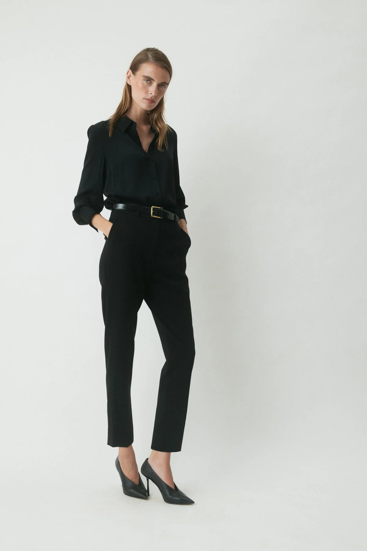 Blake Silk Shirt - Black - Image 3