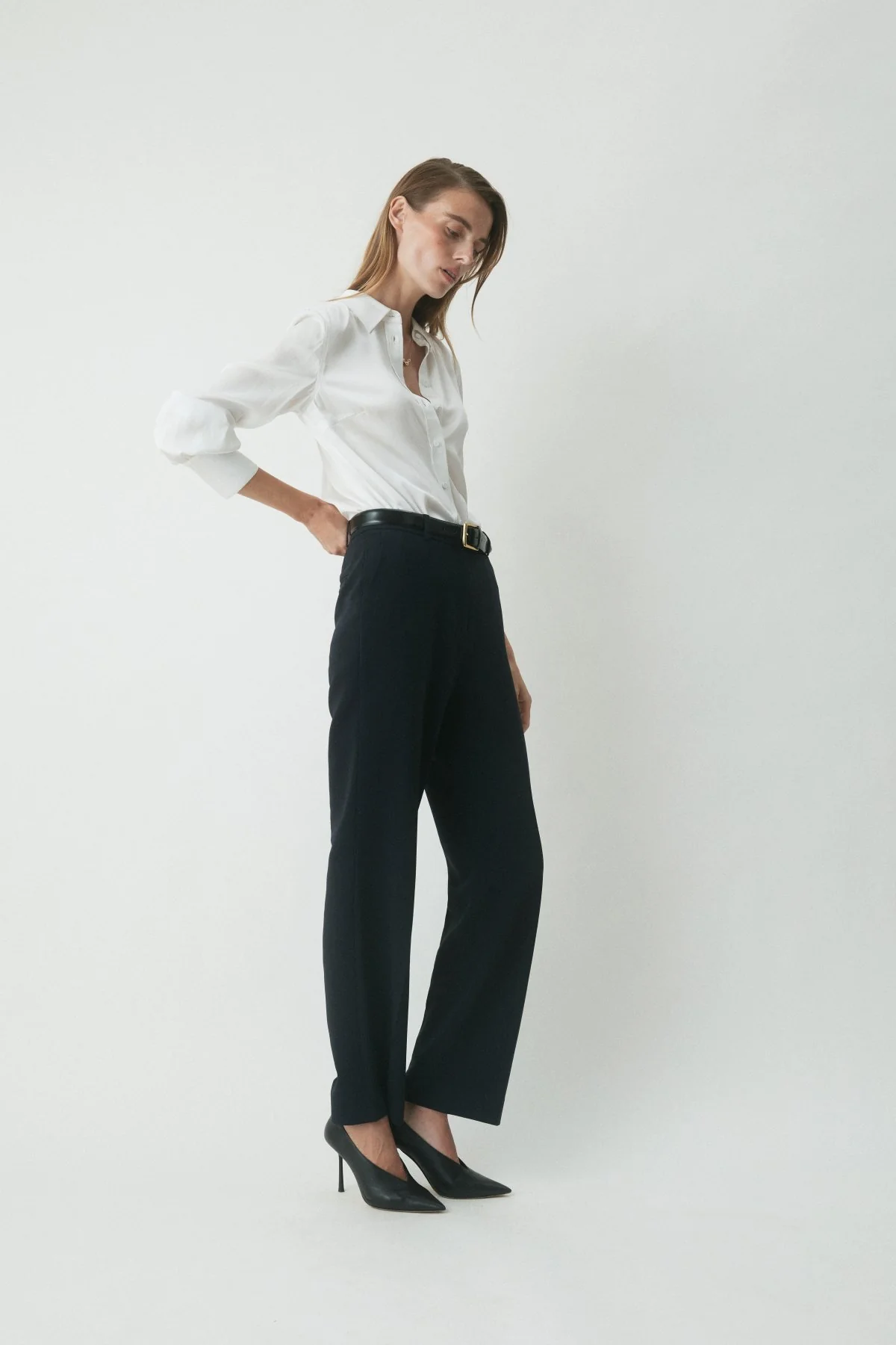 Blake Silk Shirt - Ivory - Image 3