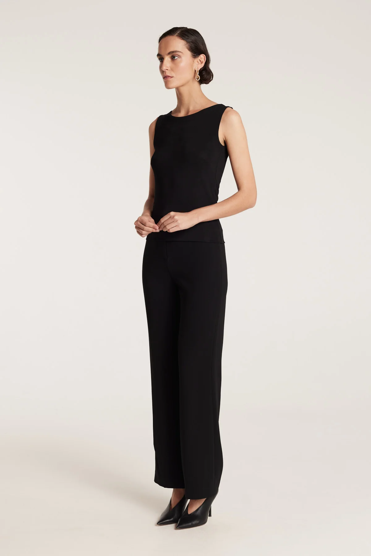 Fluid Milano Singlet - Black - Image 4