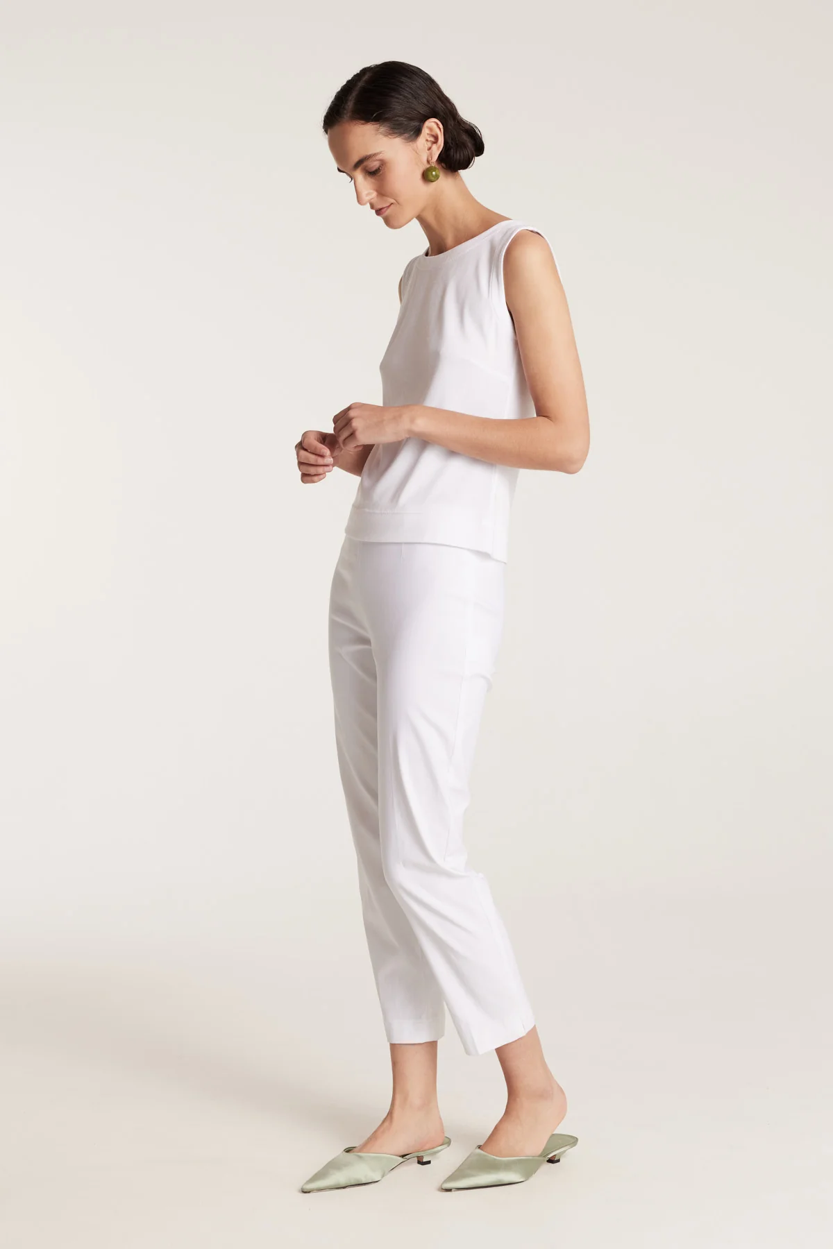 Fluid Milano Singlet - White - Image 3