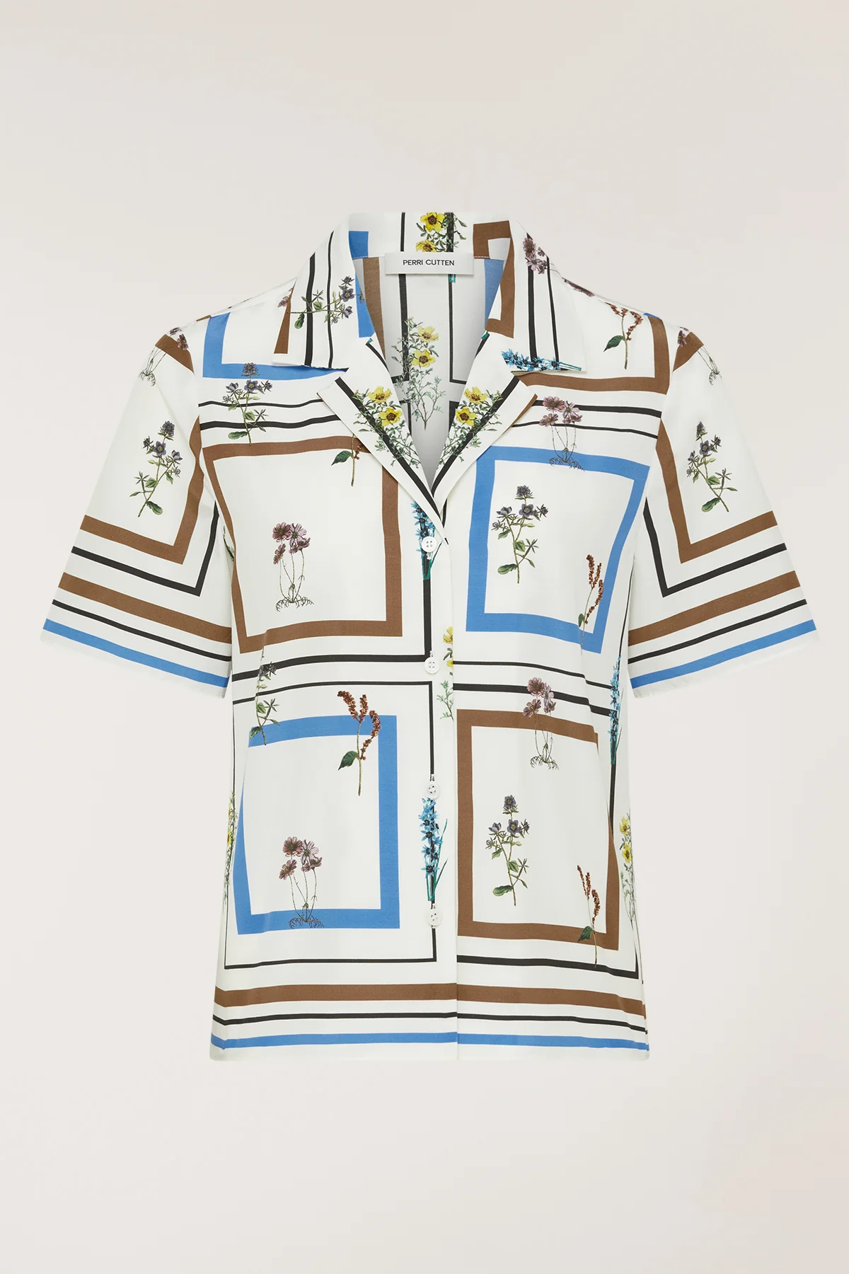 Botanical Shirt - White/Blue - Image 6