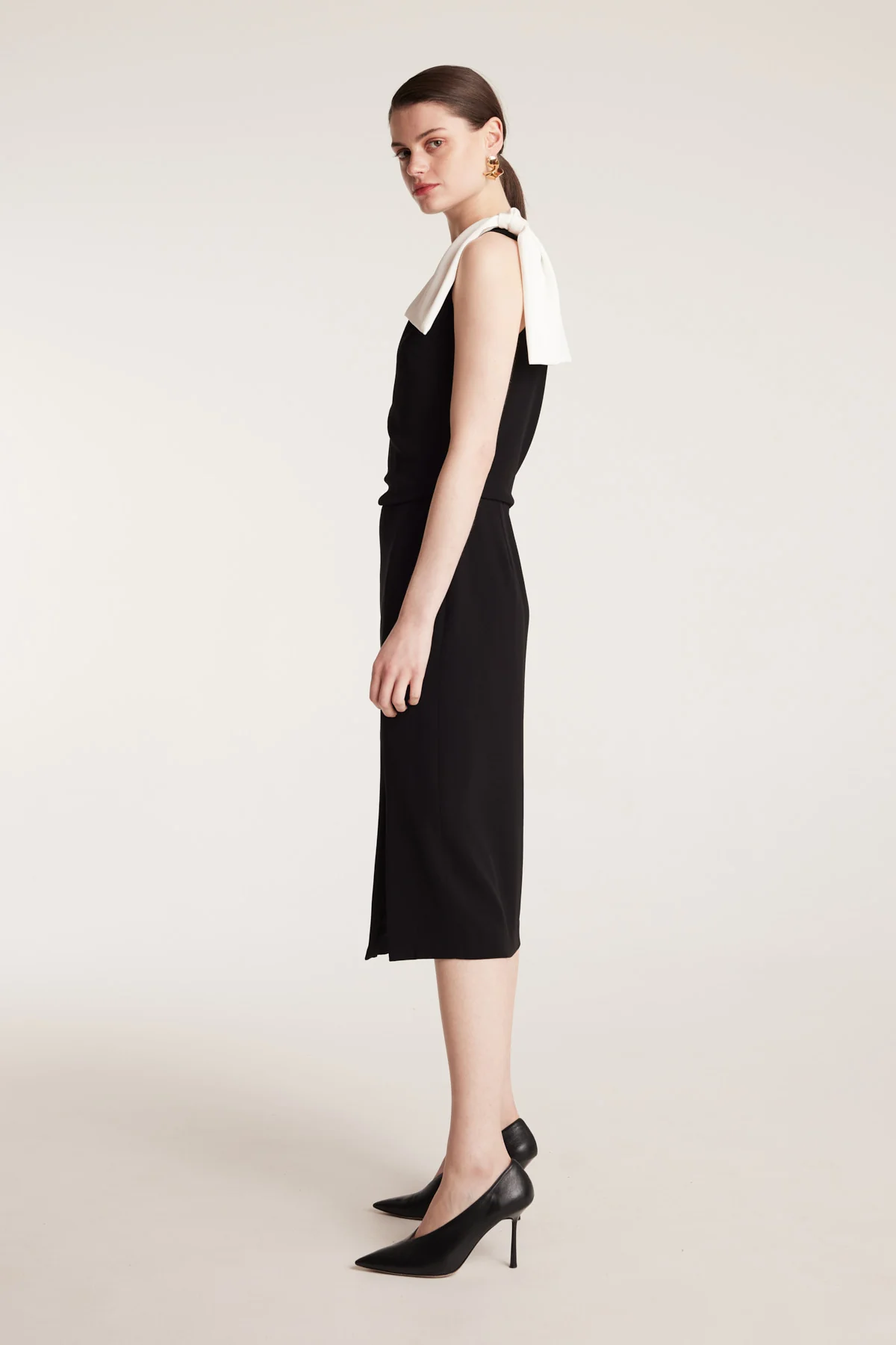 Bow Dress - Black/White - Image 3