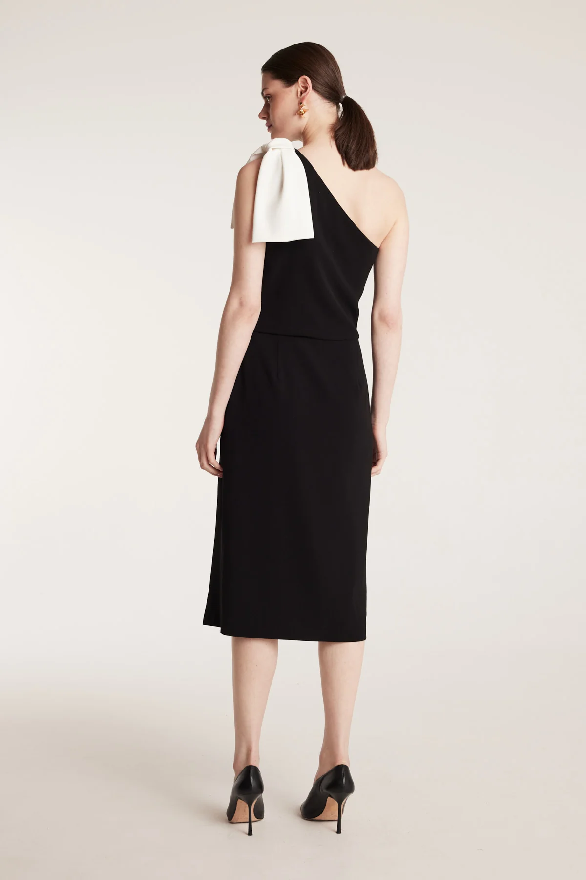 Bow Dress - Black/White - Image 4