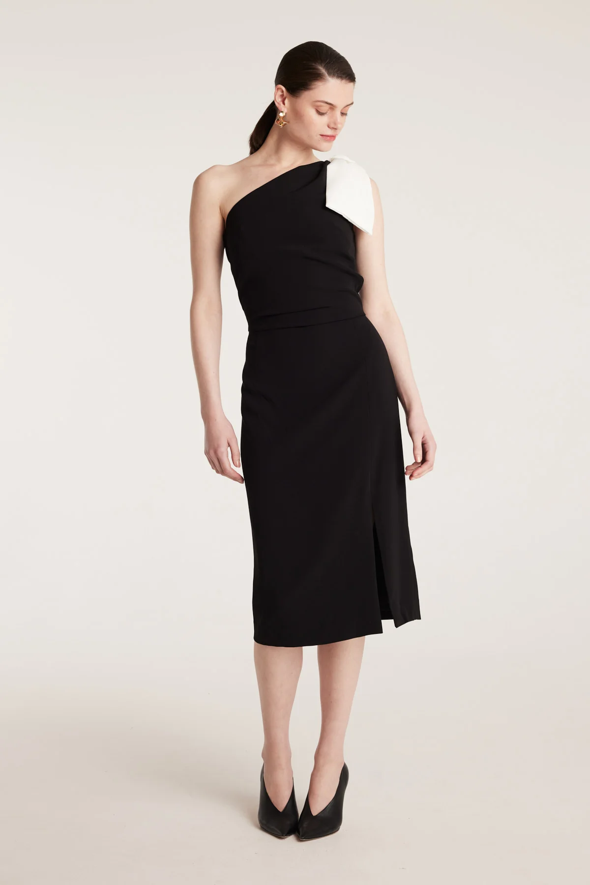 Bow Dress - Black/White - Image 6