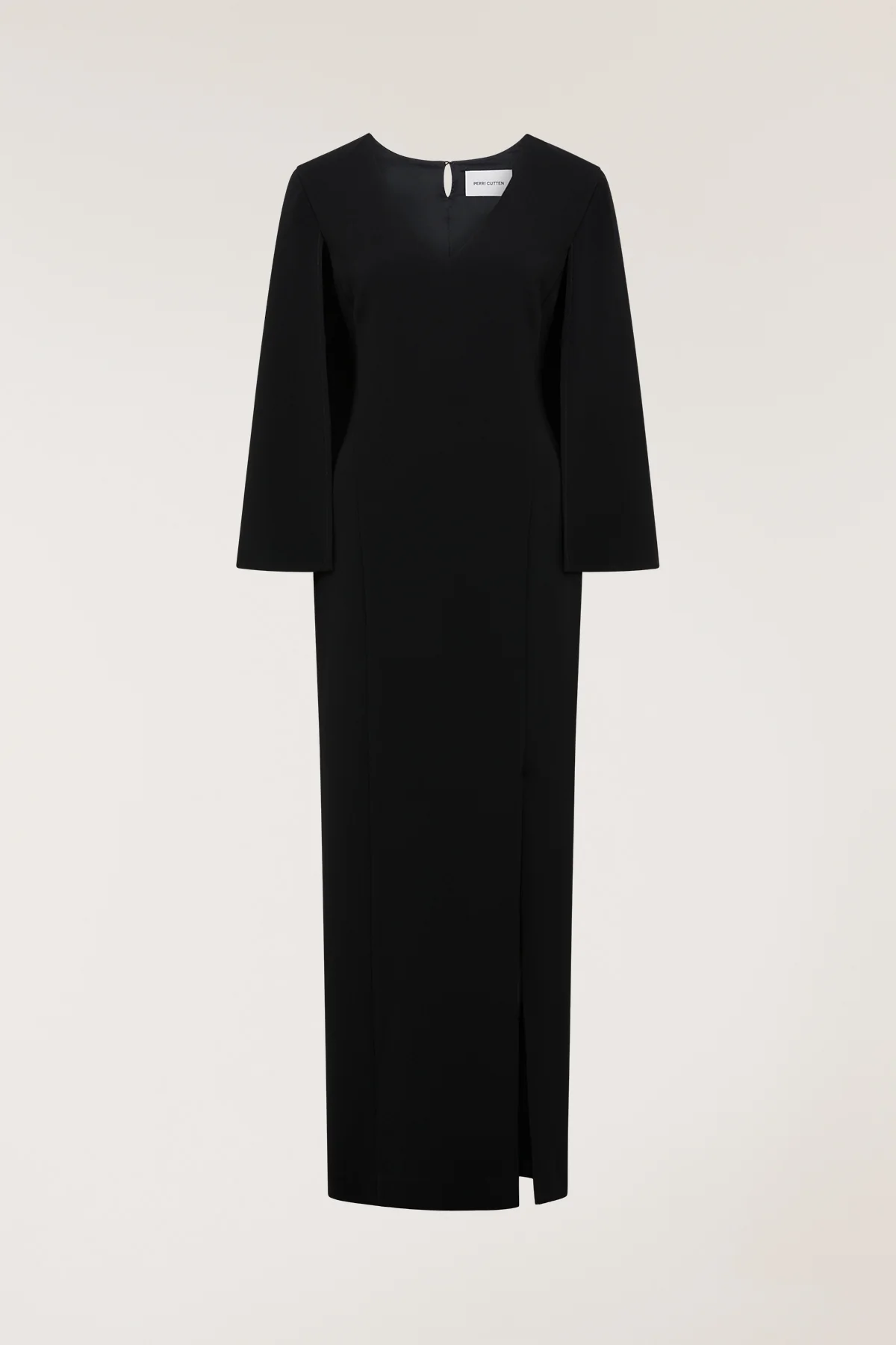 Cape Sleeve Gown - Black - Image 3