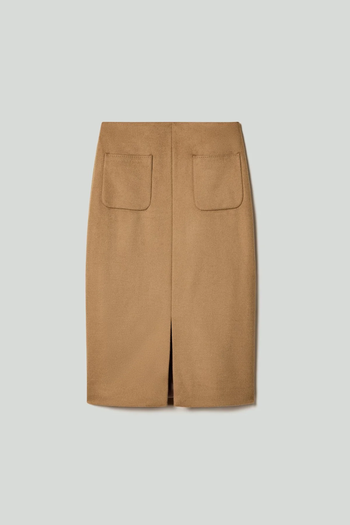 Carina Wool Skirt - Camel - Image 6