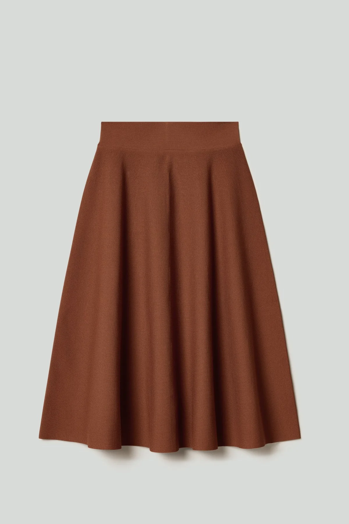Casey Milano Crepe Knit Skirt - Cognac - Image 6