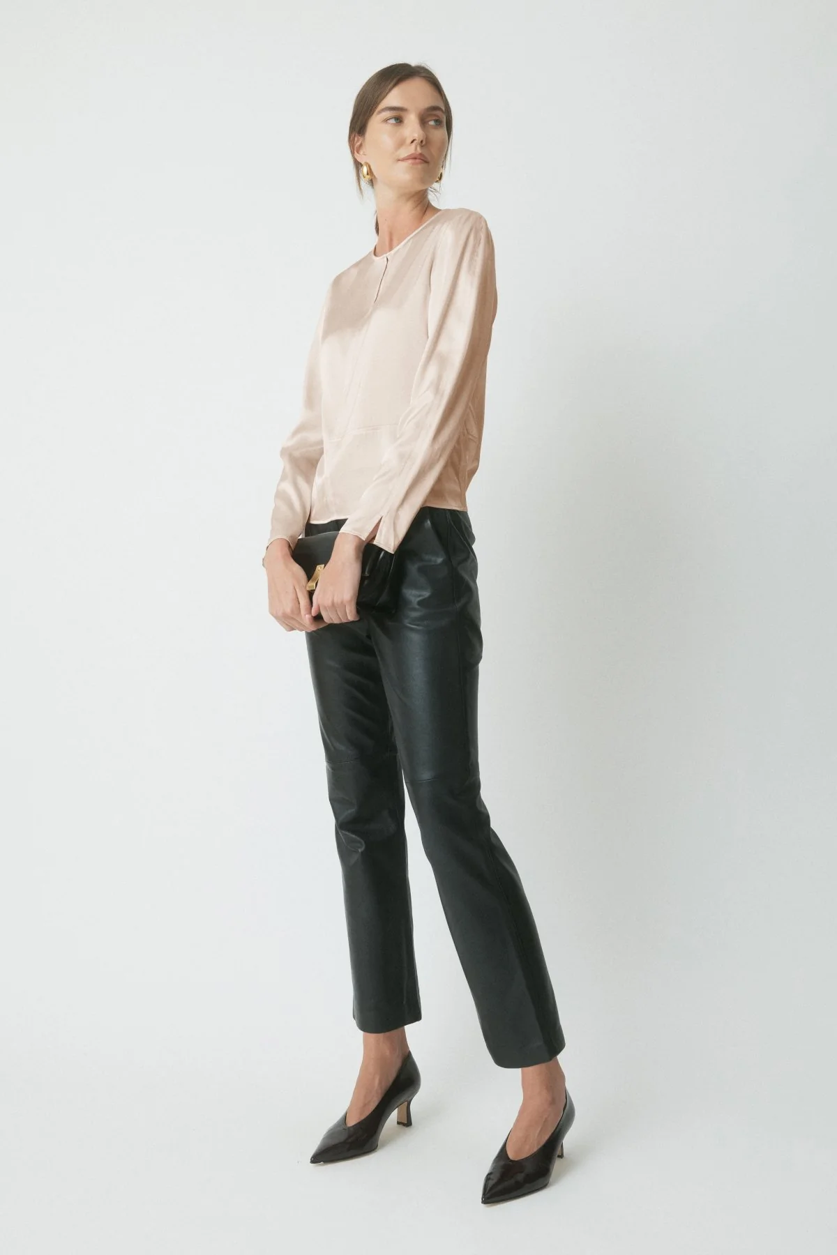 Chandler Split Neck Top - Eggshell - Image 3
