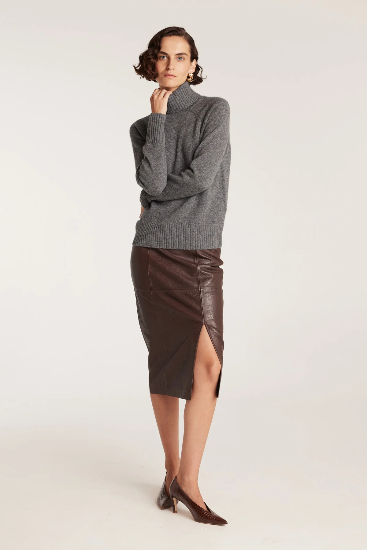 Cashmere Jumper - Charcoal