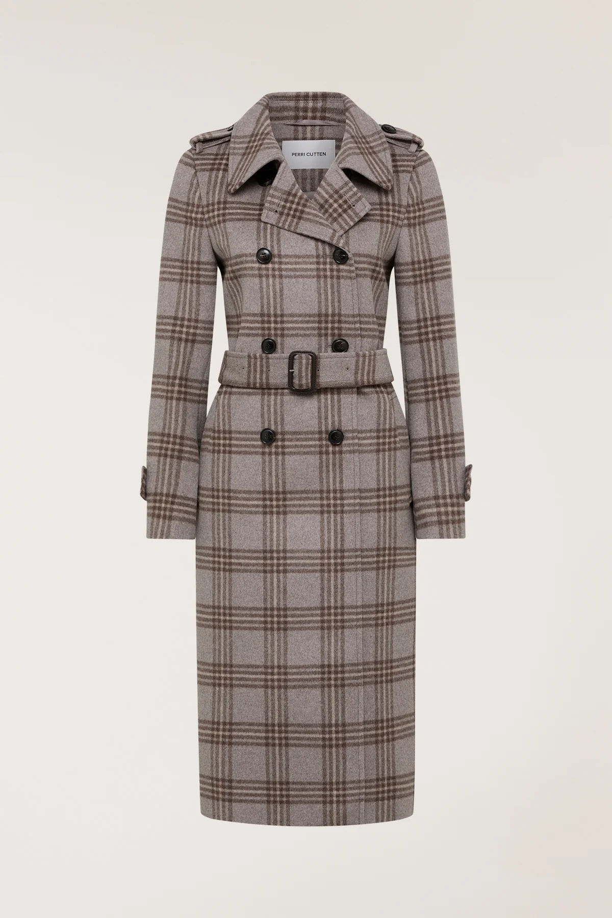 Max Wool Trench - Check - Image 4