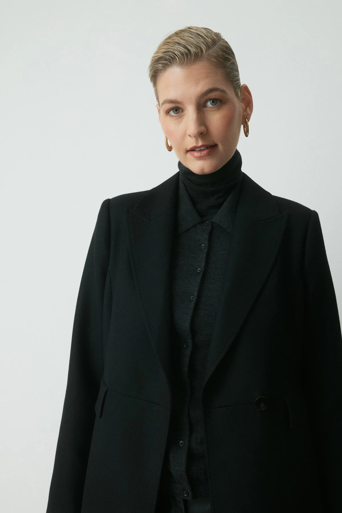 Chelsea Tailored Coat - Black - Image 5