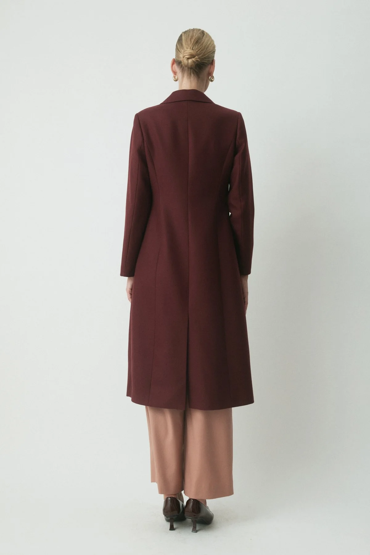 Chelsea Tailored Coat - Bordeaux - Image 4