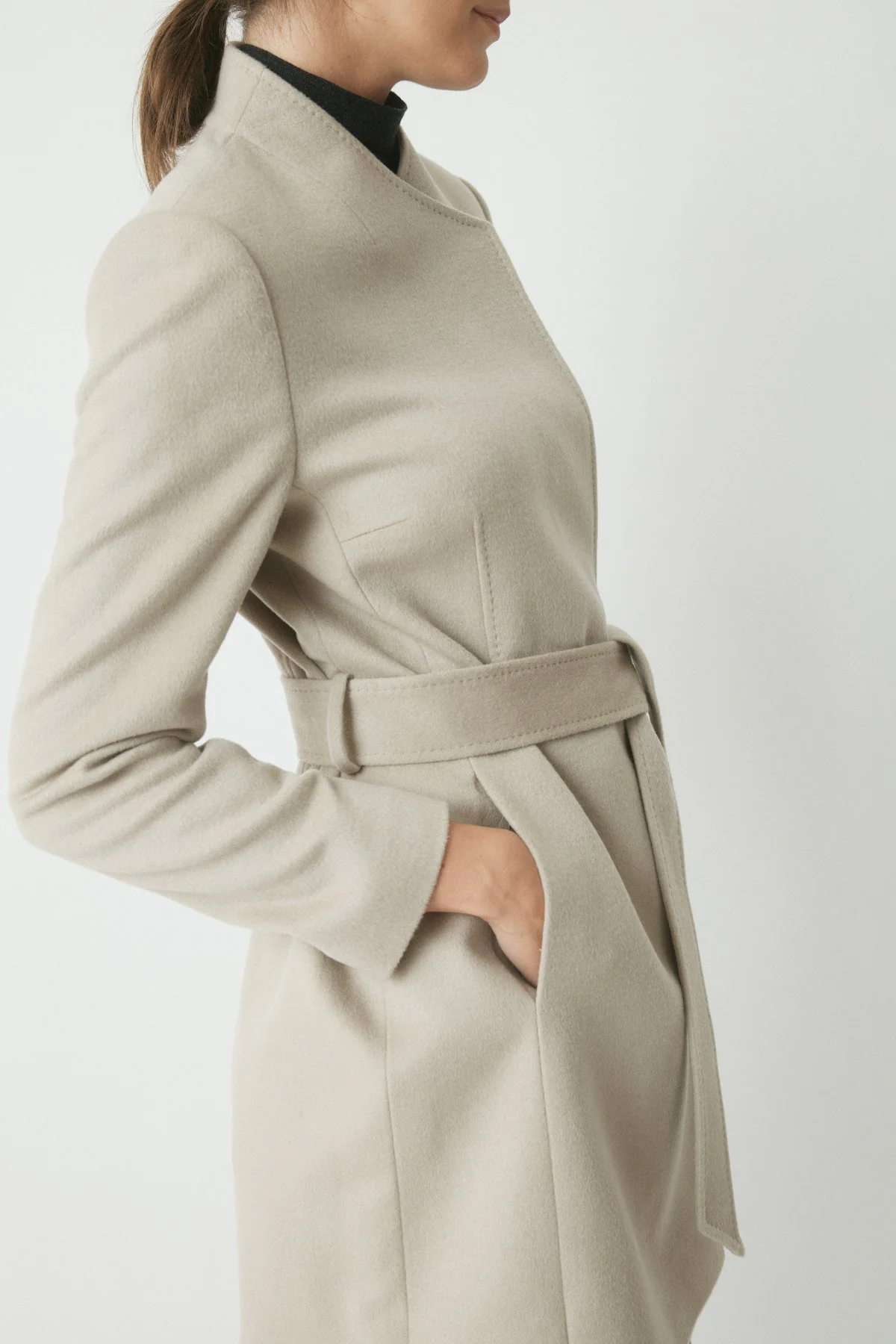 Christian Wool Coat - Eggshell - Image 5