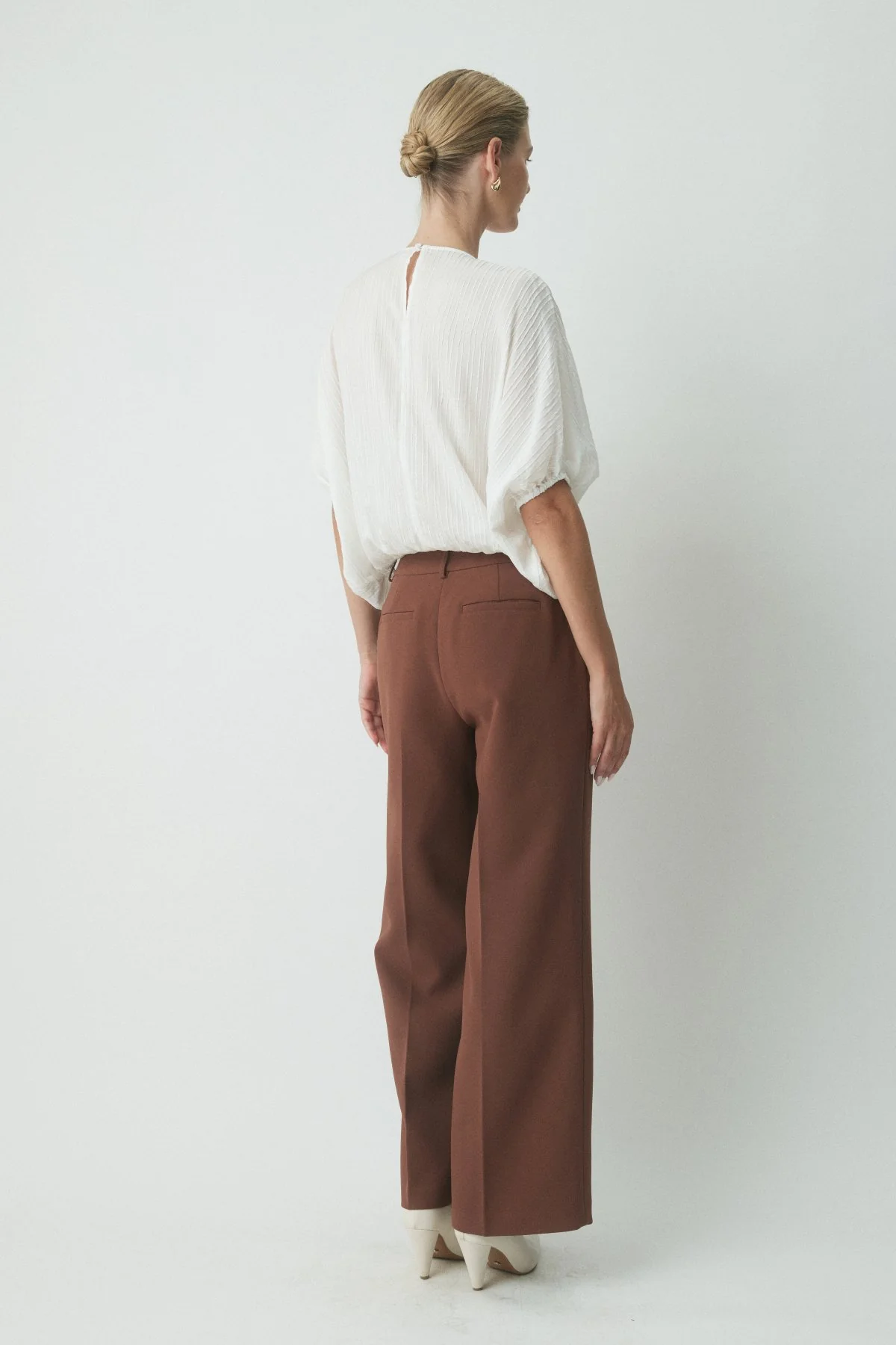 Clem Ruffle Top - Off White - Image 4