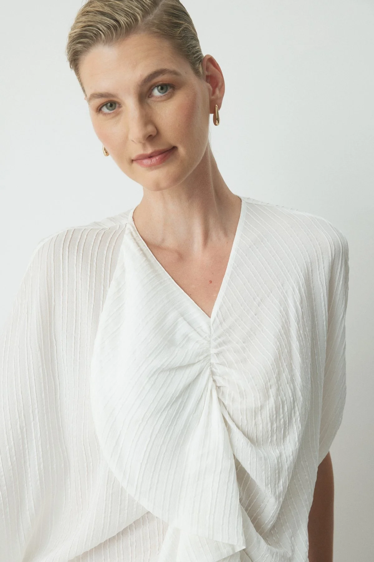 Clem Ruffle Top - Off White - Image 5