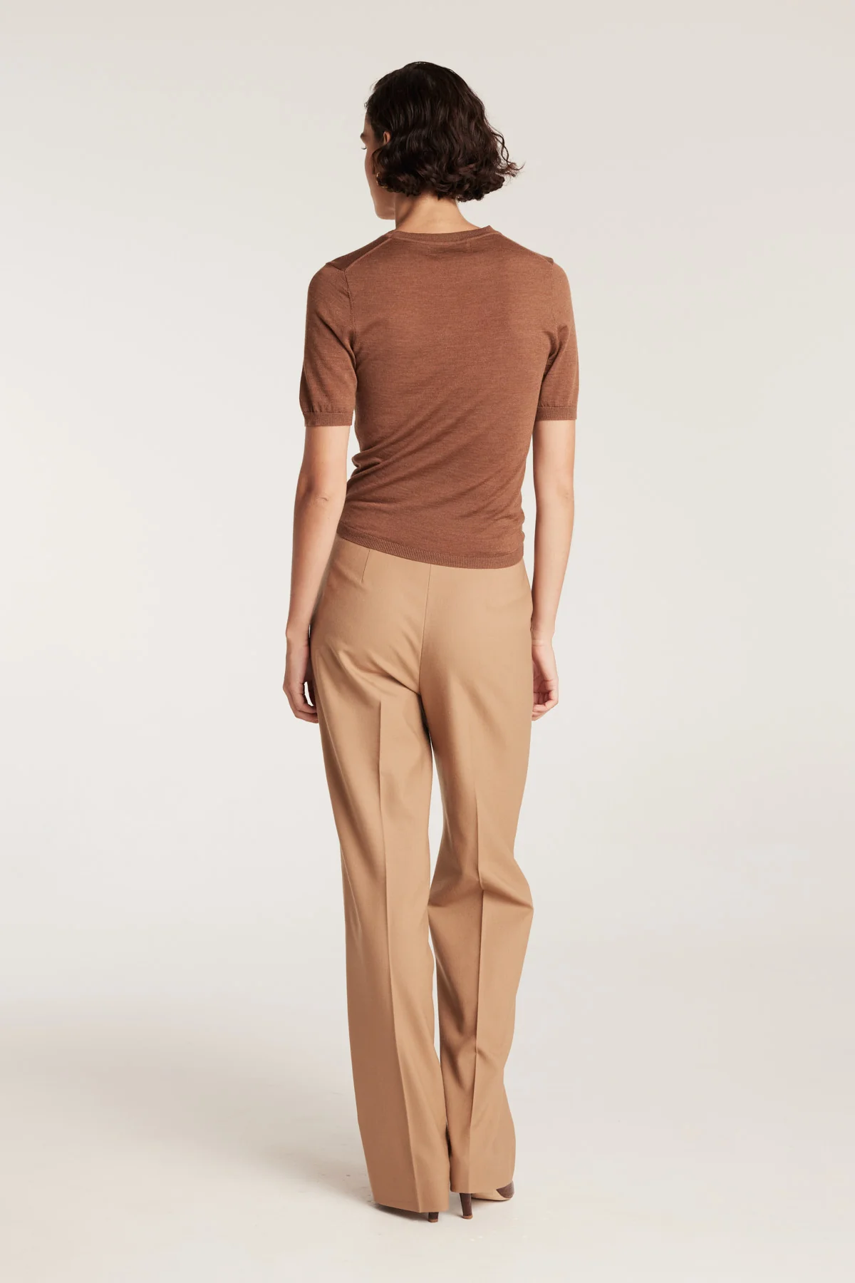 Clemence Wool Pant - Tan - Image 5