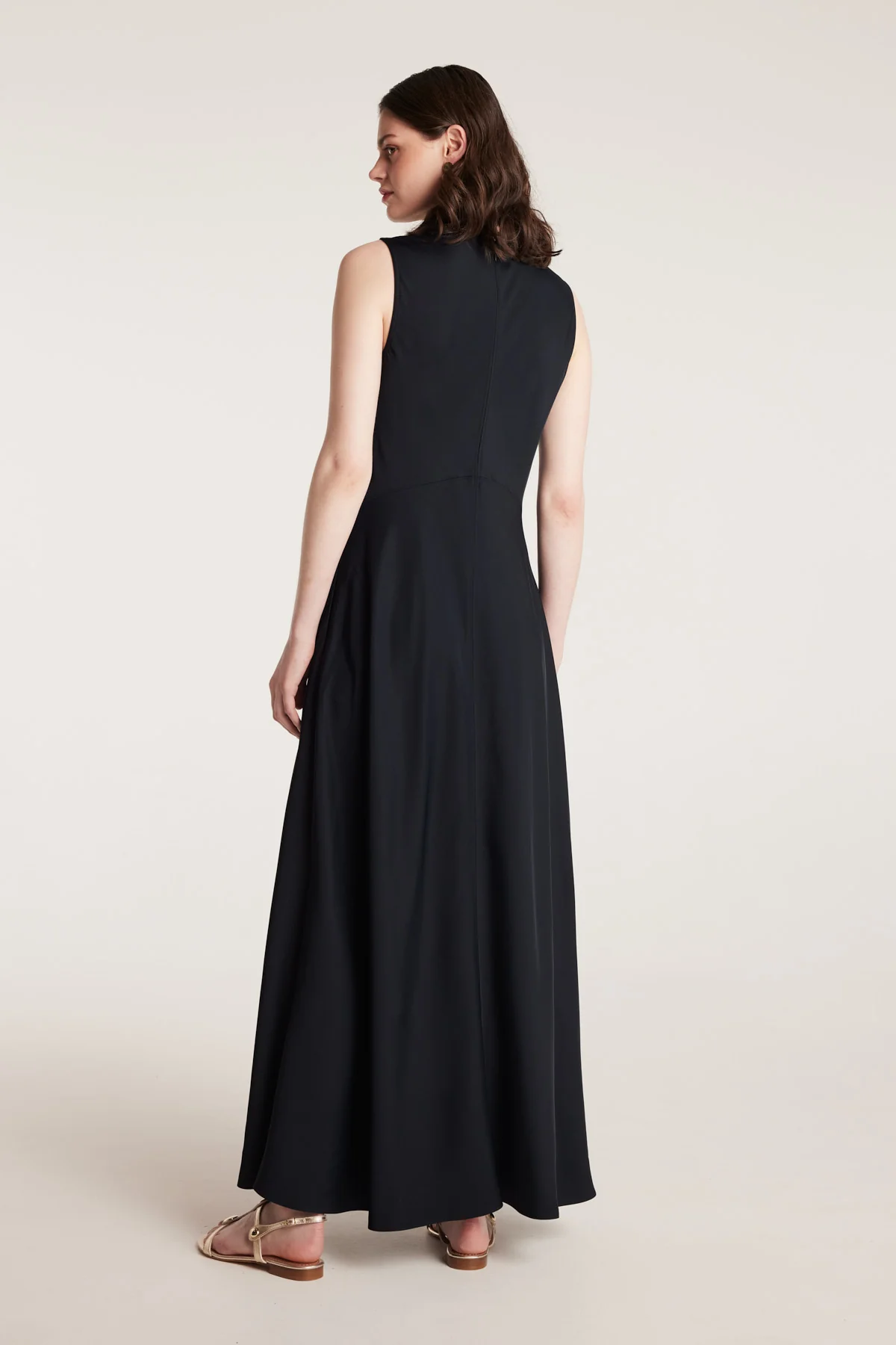 Column Dress - Navy - Image 3