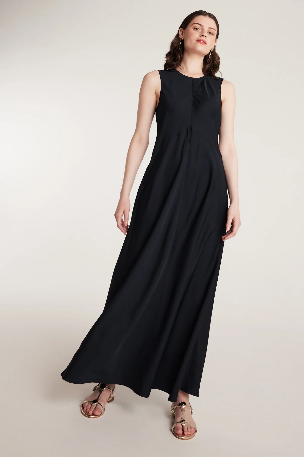 Column Dress - Navy - Image 5