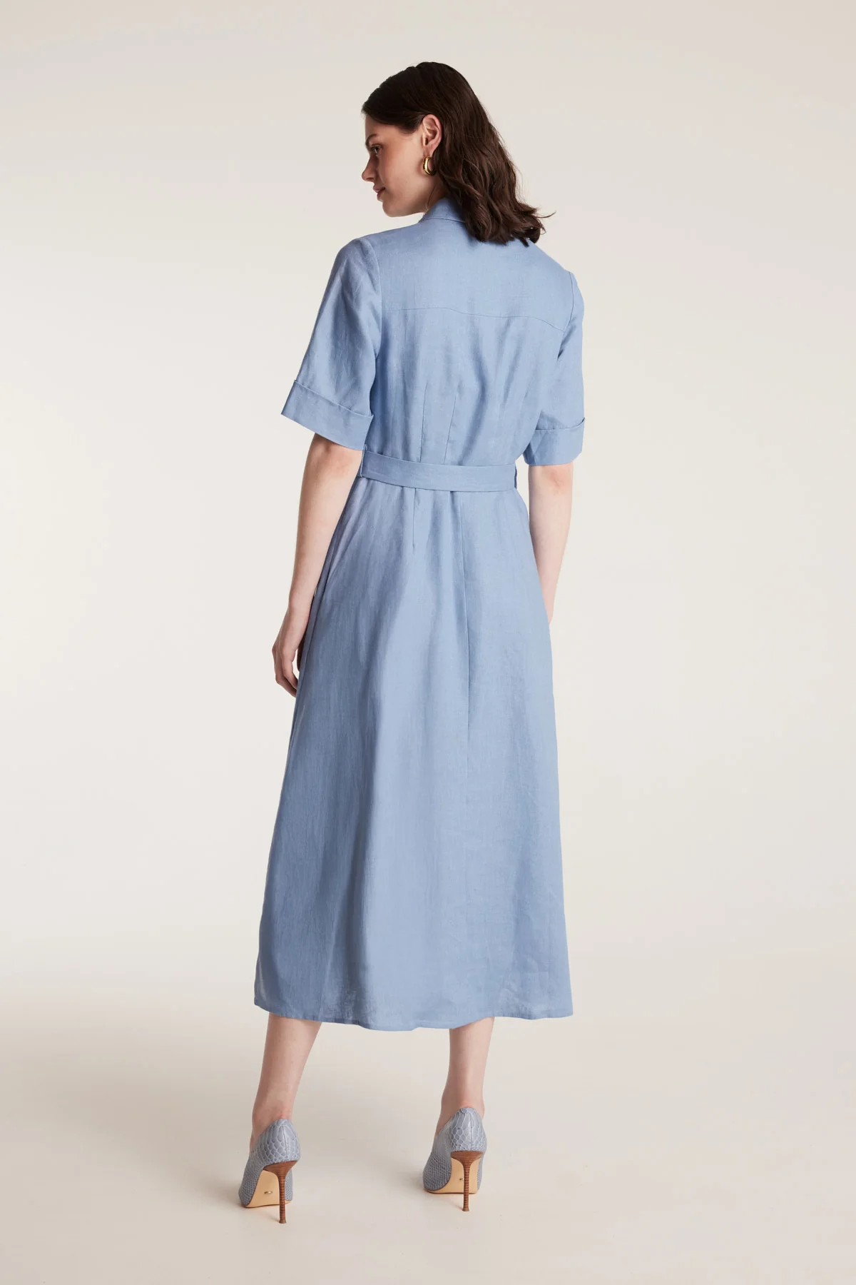 Lucinda Shirtmaker Dress - Cornflower - Image 4
