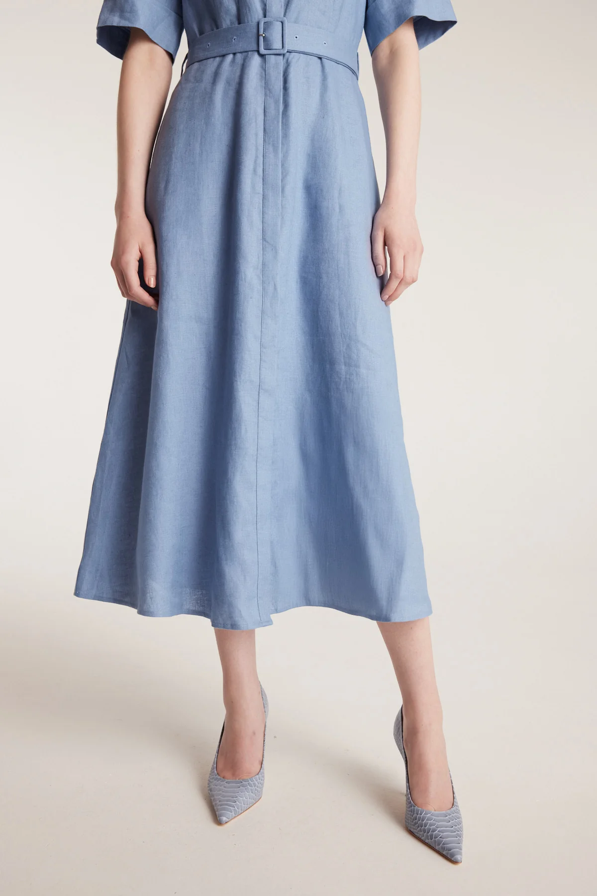 Lucinda Shirtmaker Dress - Cornflower - Image 5