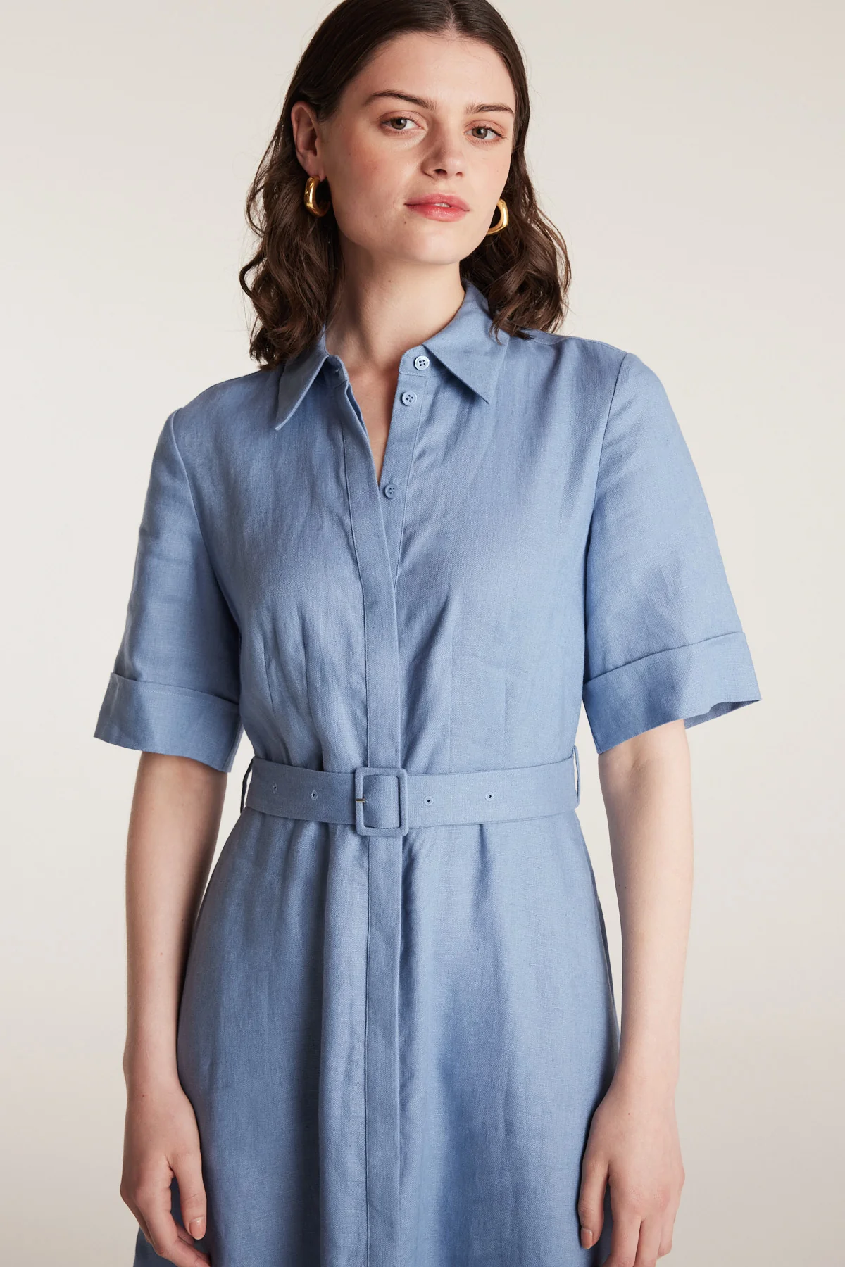 Lucinda Shirtmaker Dress - Cornflower - Image 7