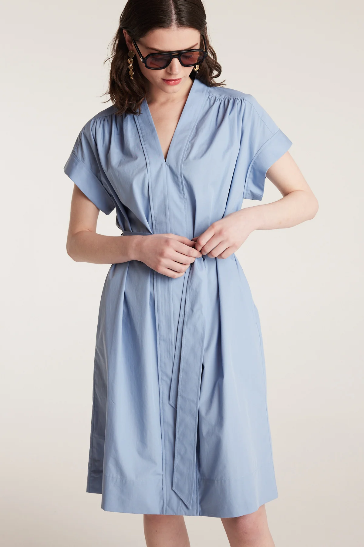 Cotton Sundress - Blue - Image 7