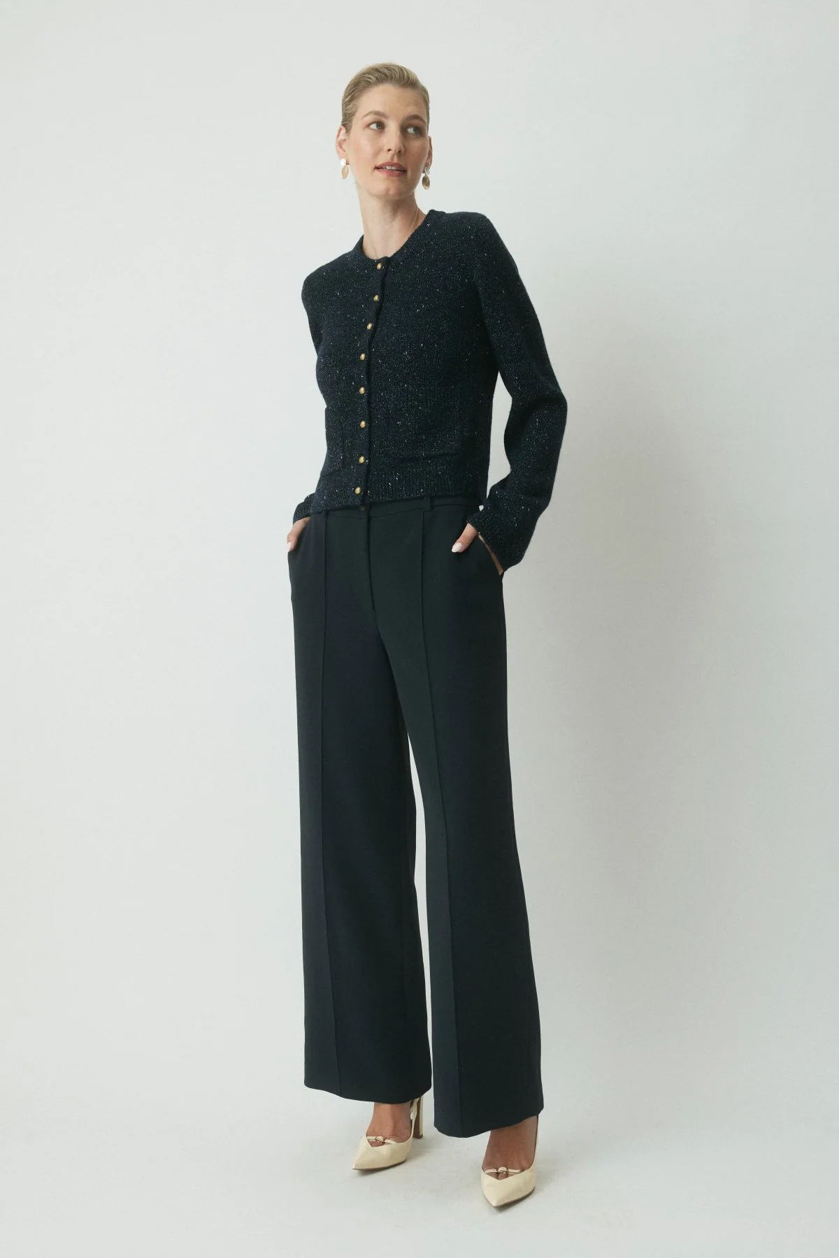 Cove Fantasy Knit Cardigan - Navy - Image 3