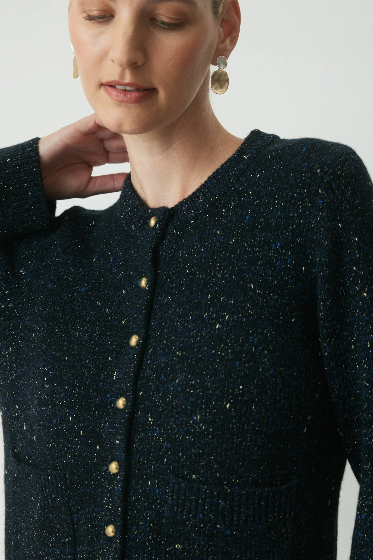Cove Fantasy Knit Cardigan - Navy - Image 5