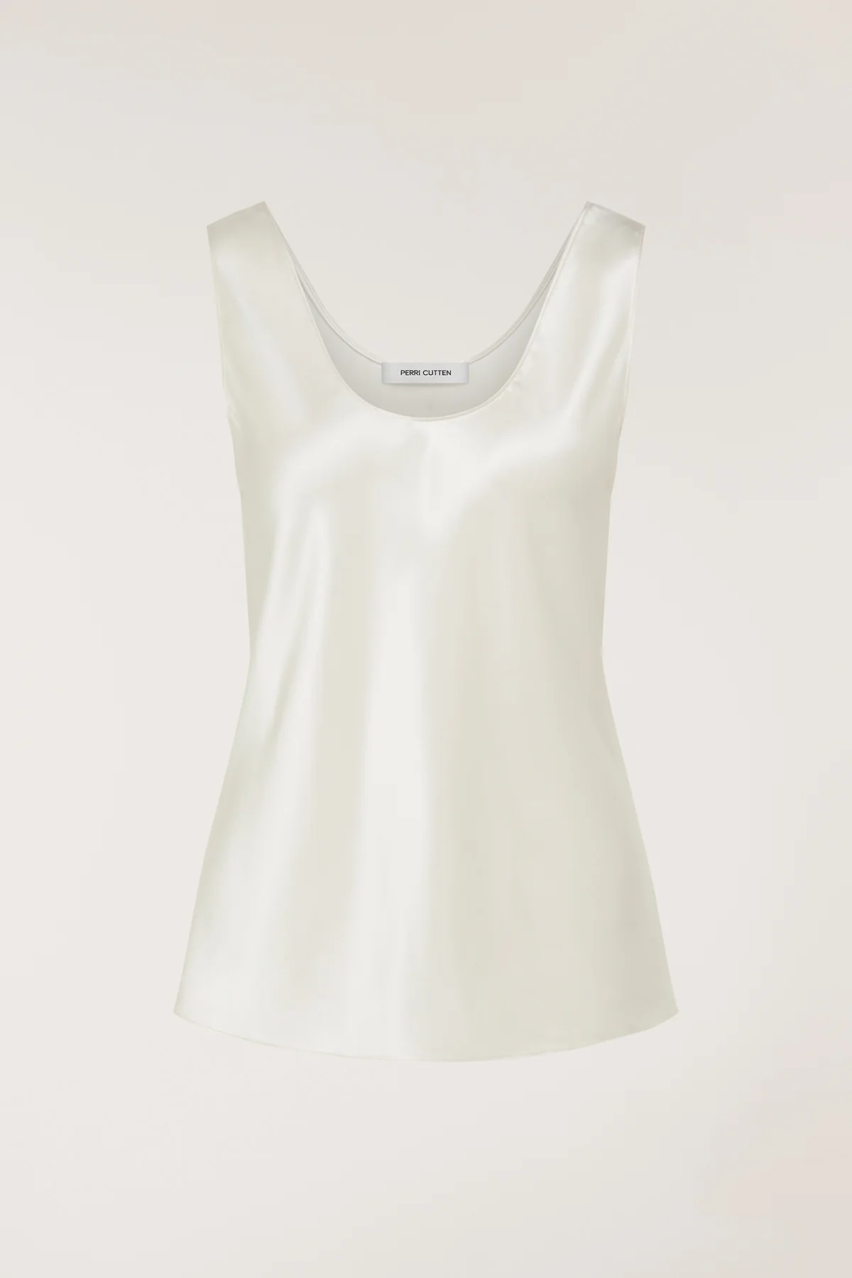 Silk Bias Singlet - Cream - Image 6