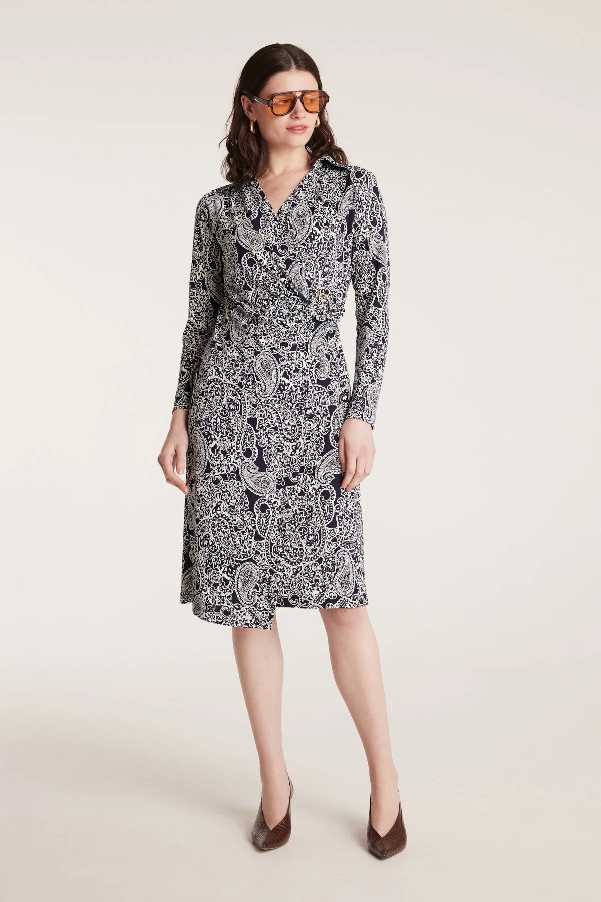 Dana Dress - Navy/White - Image 7