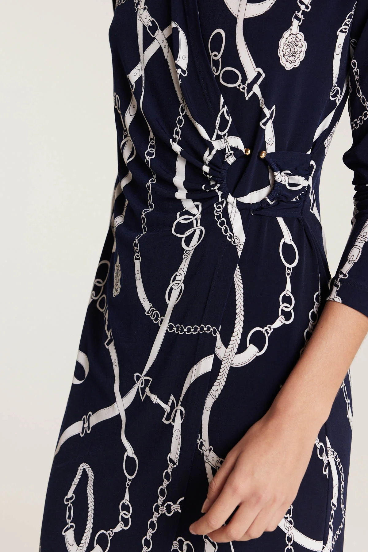 Dana Dress - Navy/White - Image 2