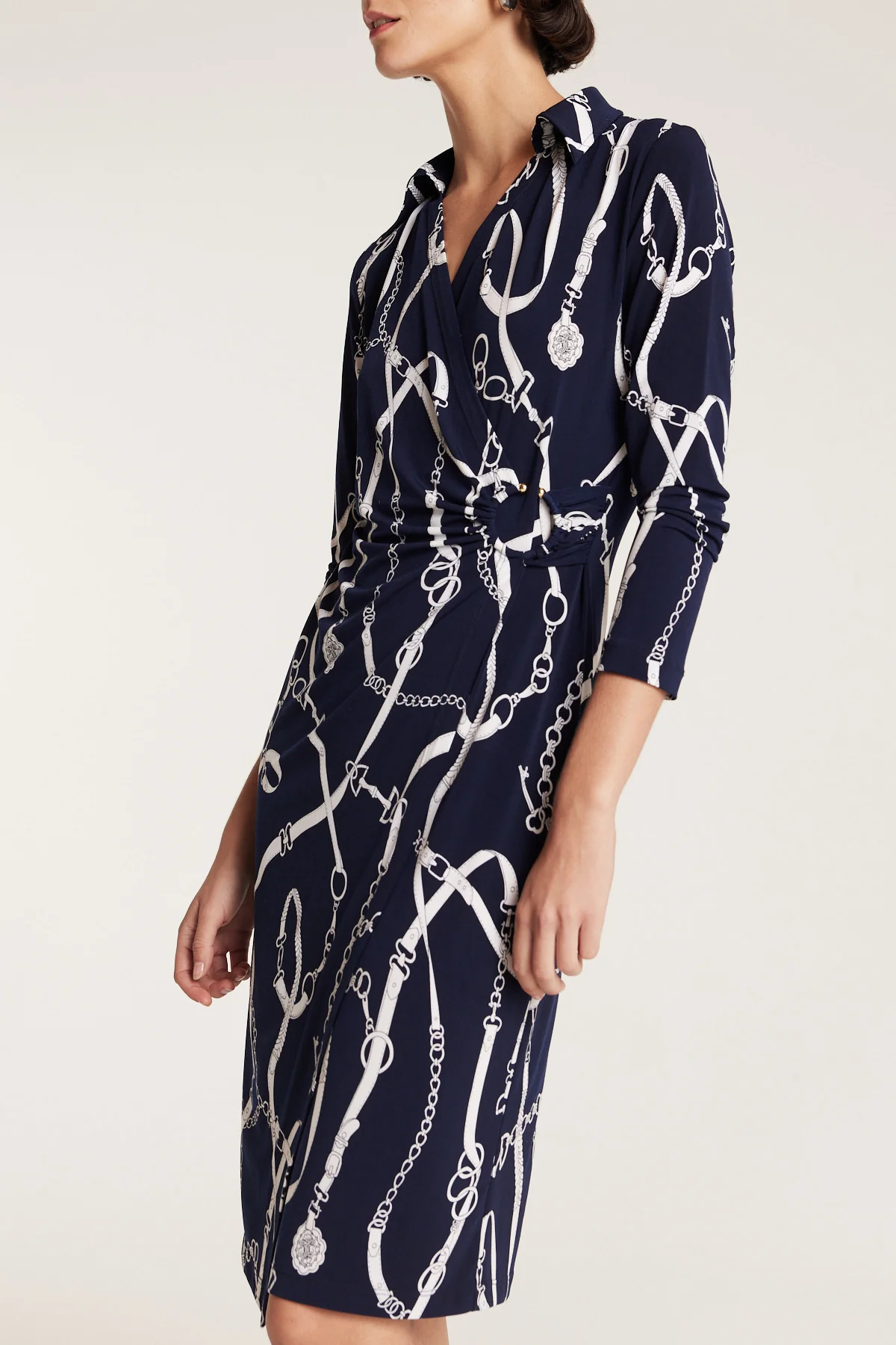 Dana Dress - Navy/White - Image 5